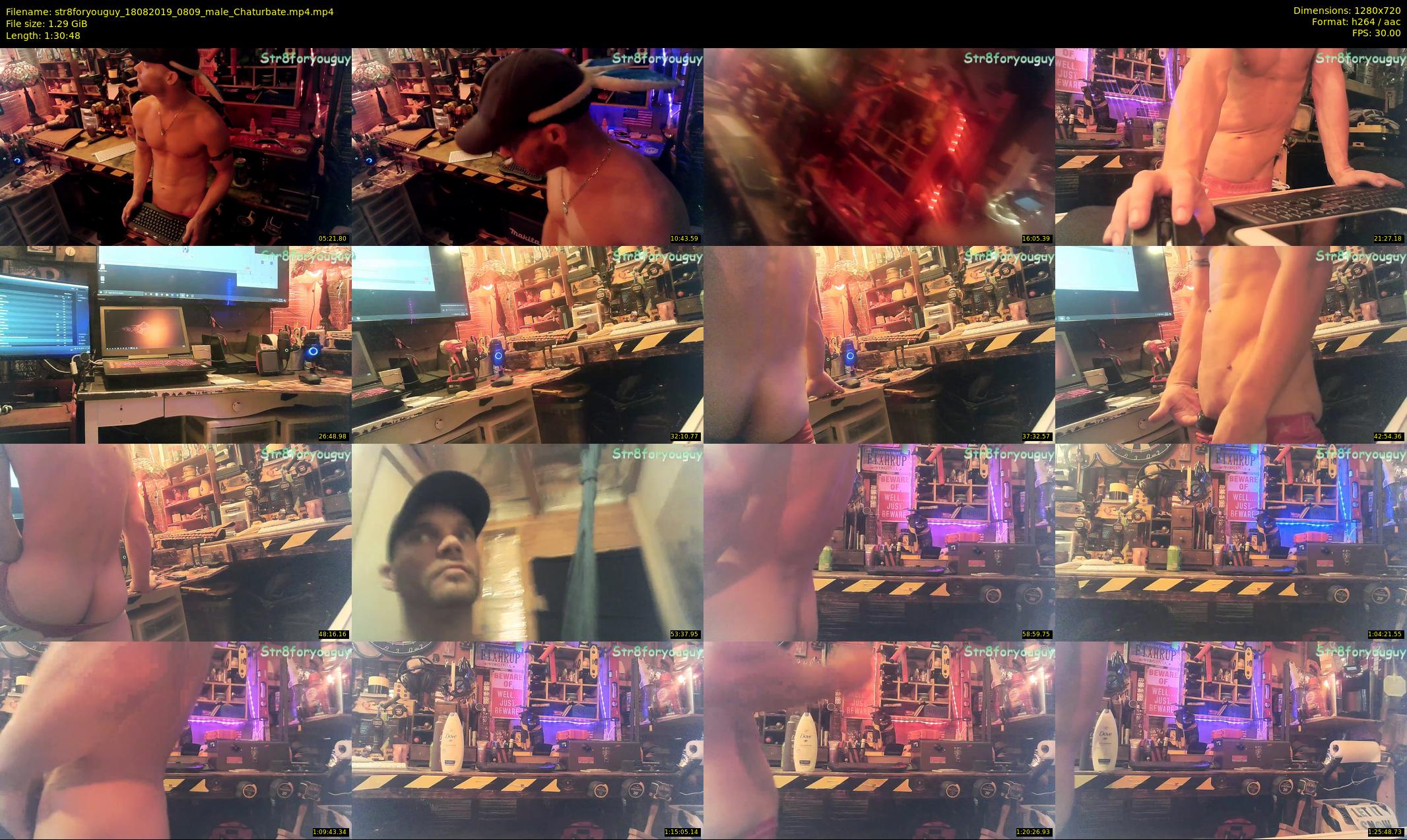 str8foryouguy — 91 minute Chaturbate male cam show recording, 720p, Aug 18, 2019