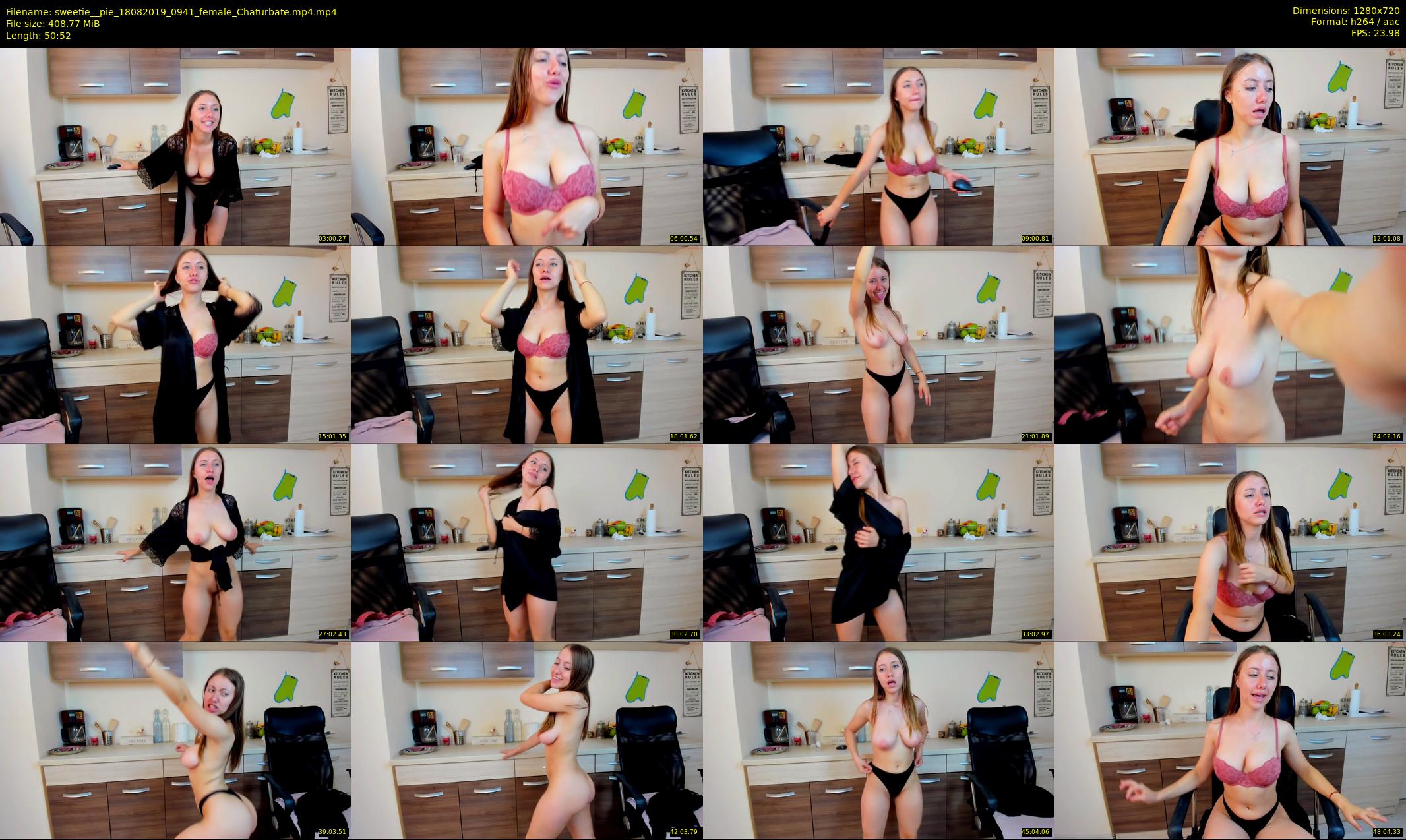 sweetie__pie — 51 minute Chaturbate female cam show recording, 720p, Aug 18, 2019