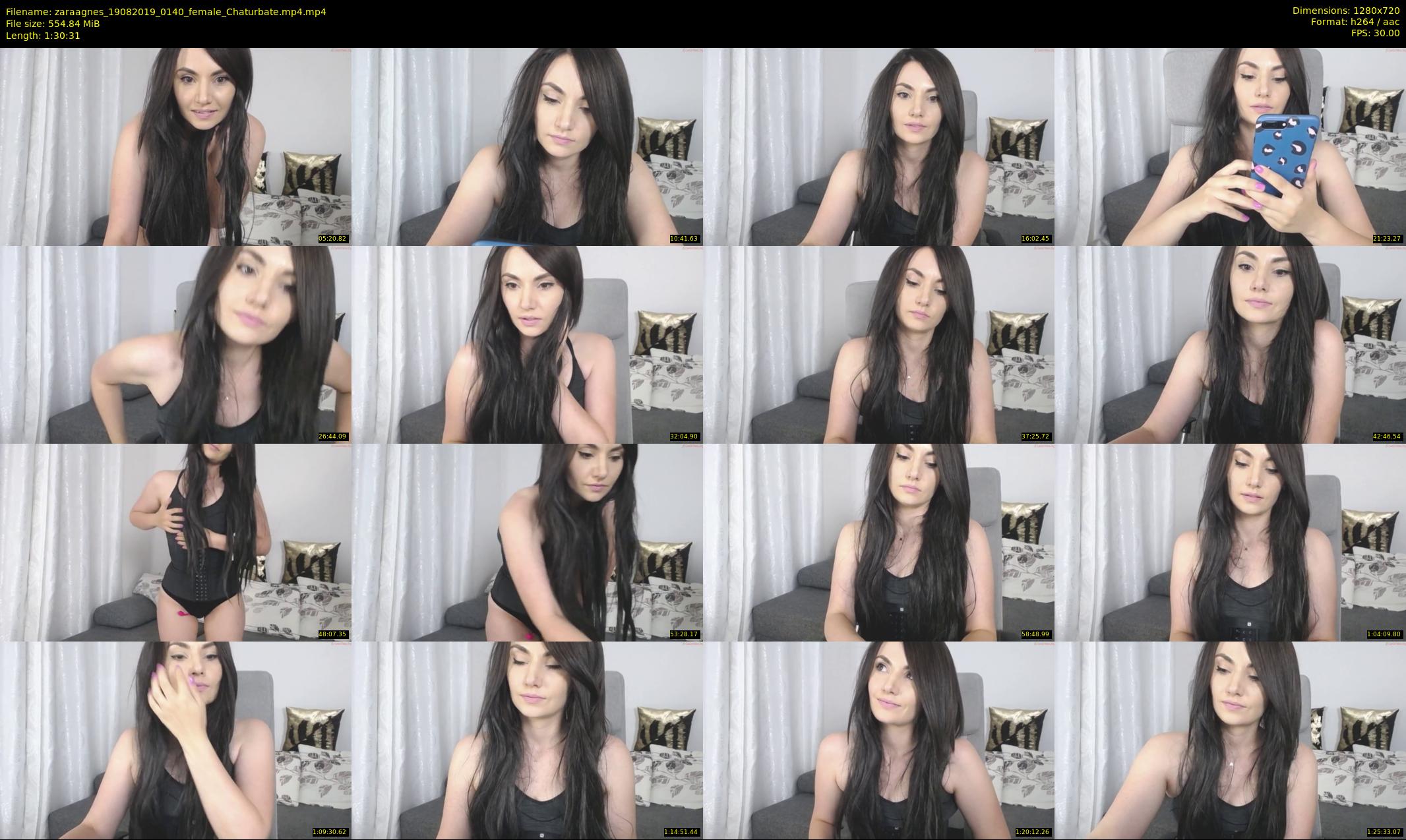 zaraagnes — 91 minute Chaturbate female cam show recording, 720p, Aug 19, 2019