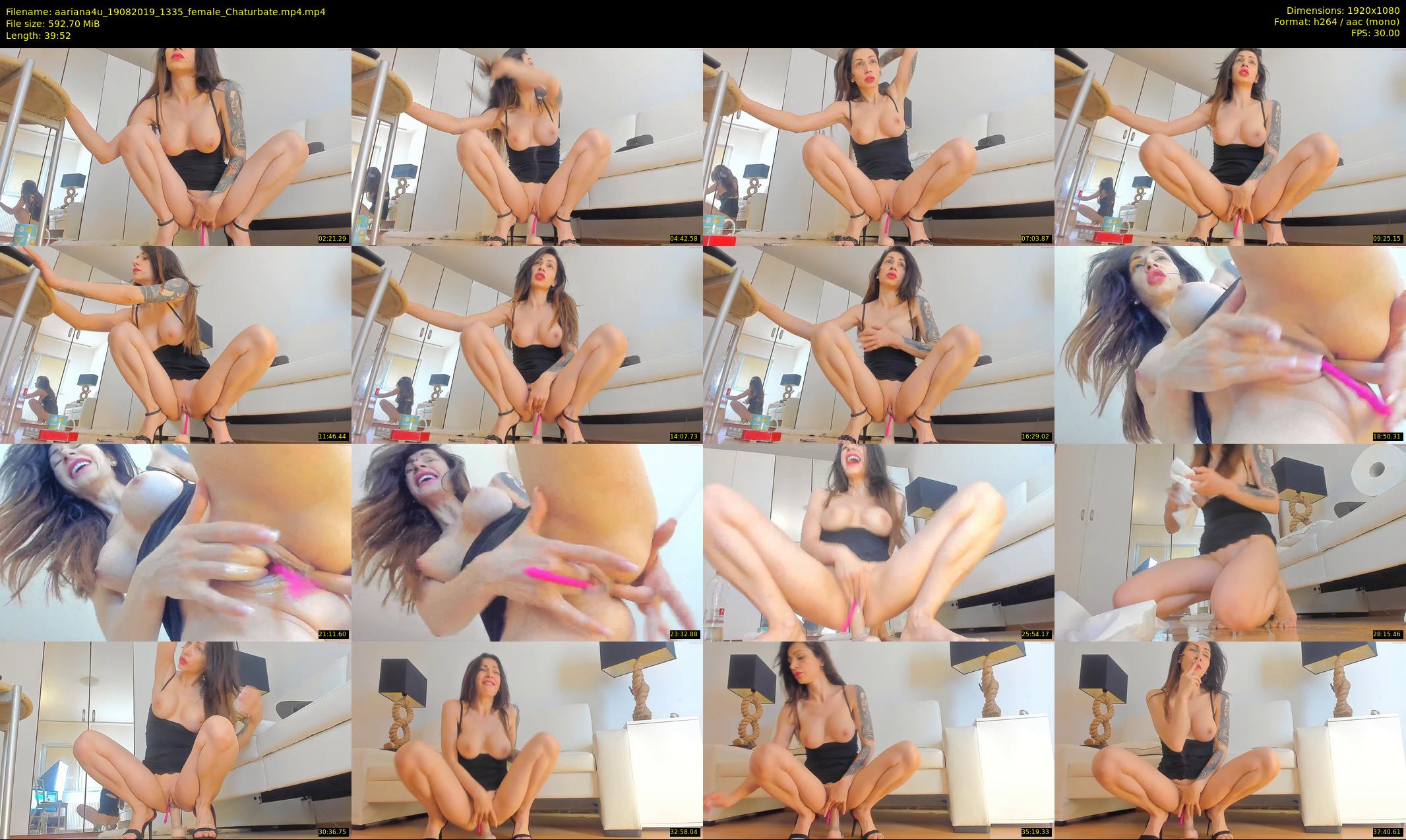 aariana4u — 40 minute Chaturbate female cam show recording, 1080p, Aug 19, 2019