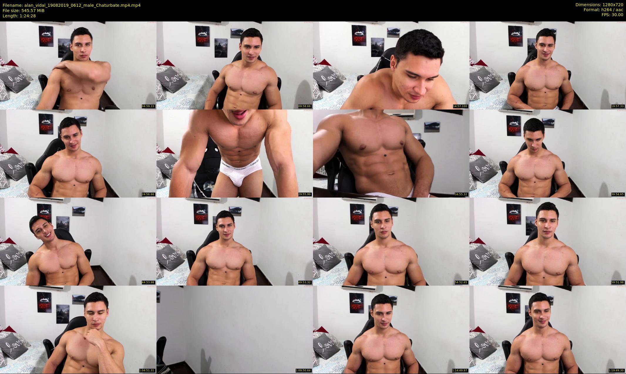 alan_vidal — 85 minute Chaturbate male cam show recording, 720p, Aug 19, 2019