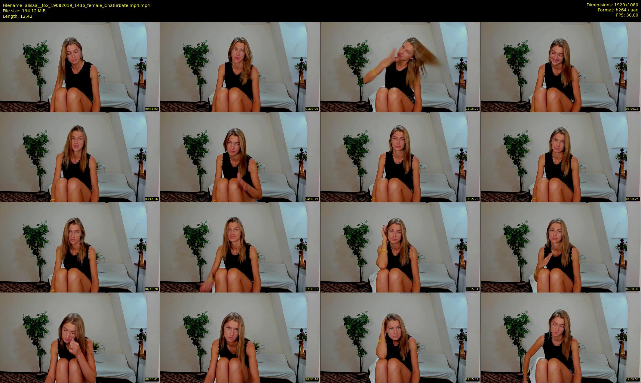 alisaa__fox — 13 minute Chaturbate female cam show recording, 1080p, Aug 19, 2019