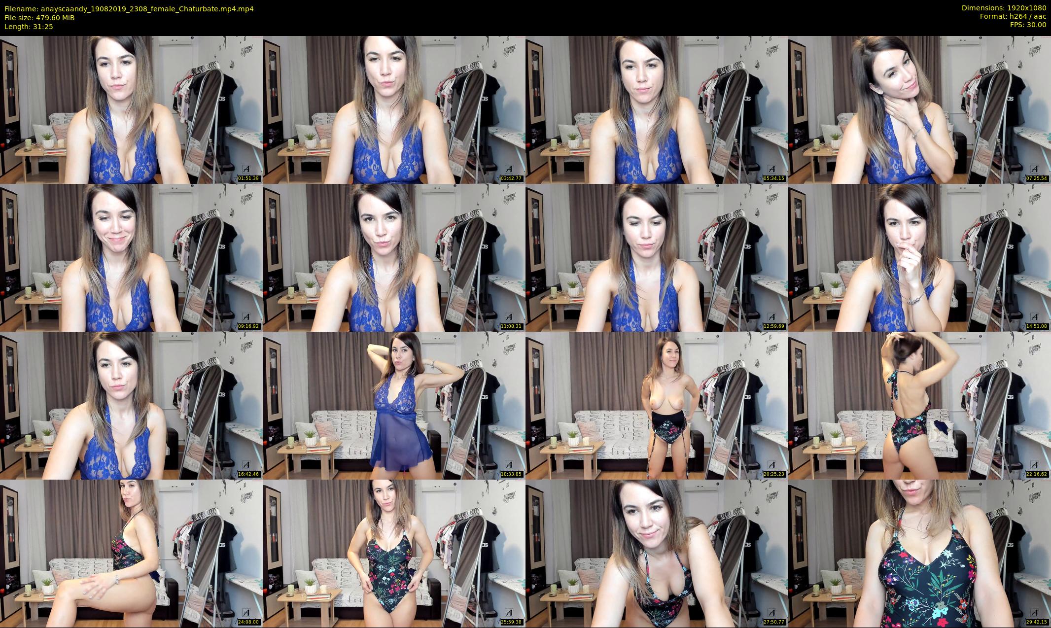 anayscaandy — 32 minute Chaturbate female cam show recording, 1080p, Aug 19, 2019