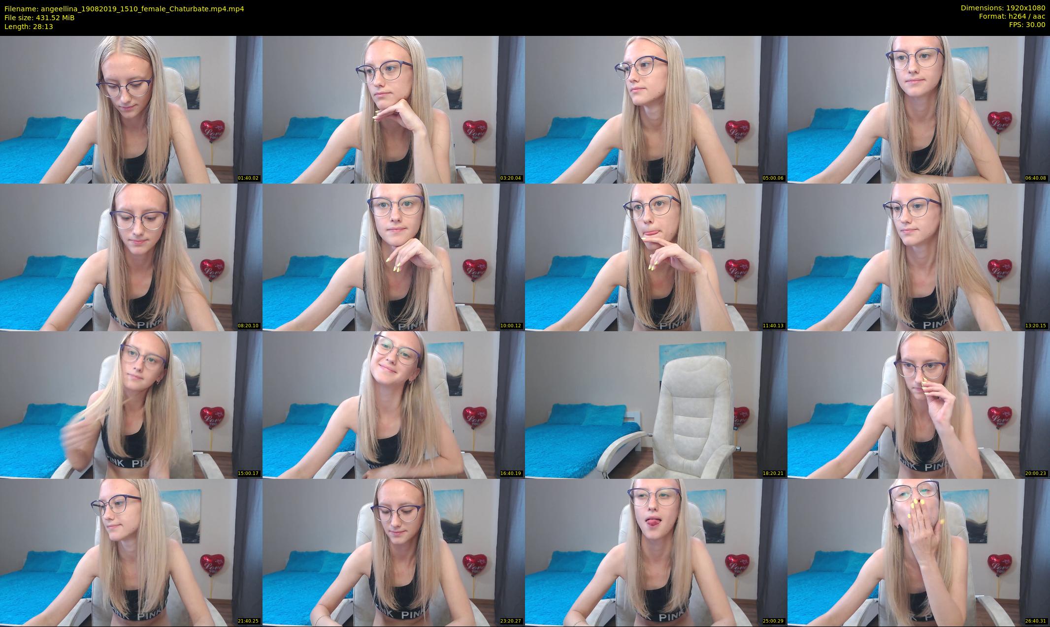 angeellina — 29 minute Chaturbate female cam show recording, 1080p, Aug 19, 2019