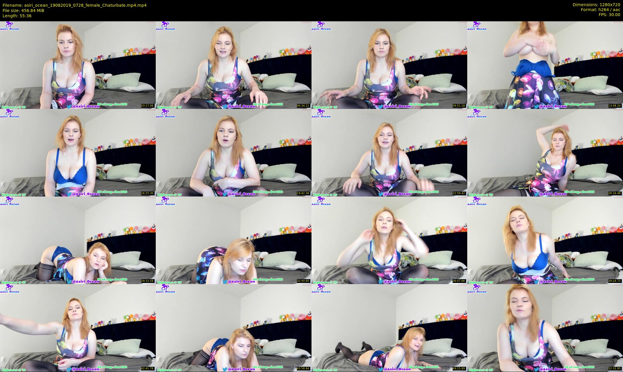 asiri_ocean — 56 minute Chaturbate female cam show recording, 720p, Aug 19, 2019