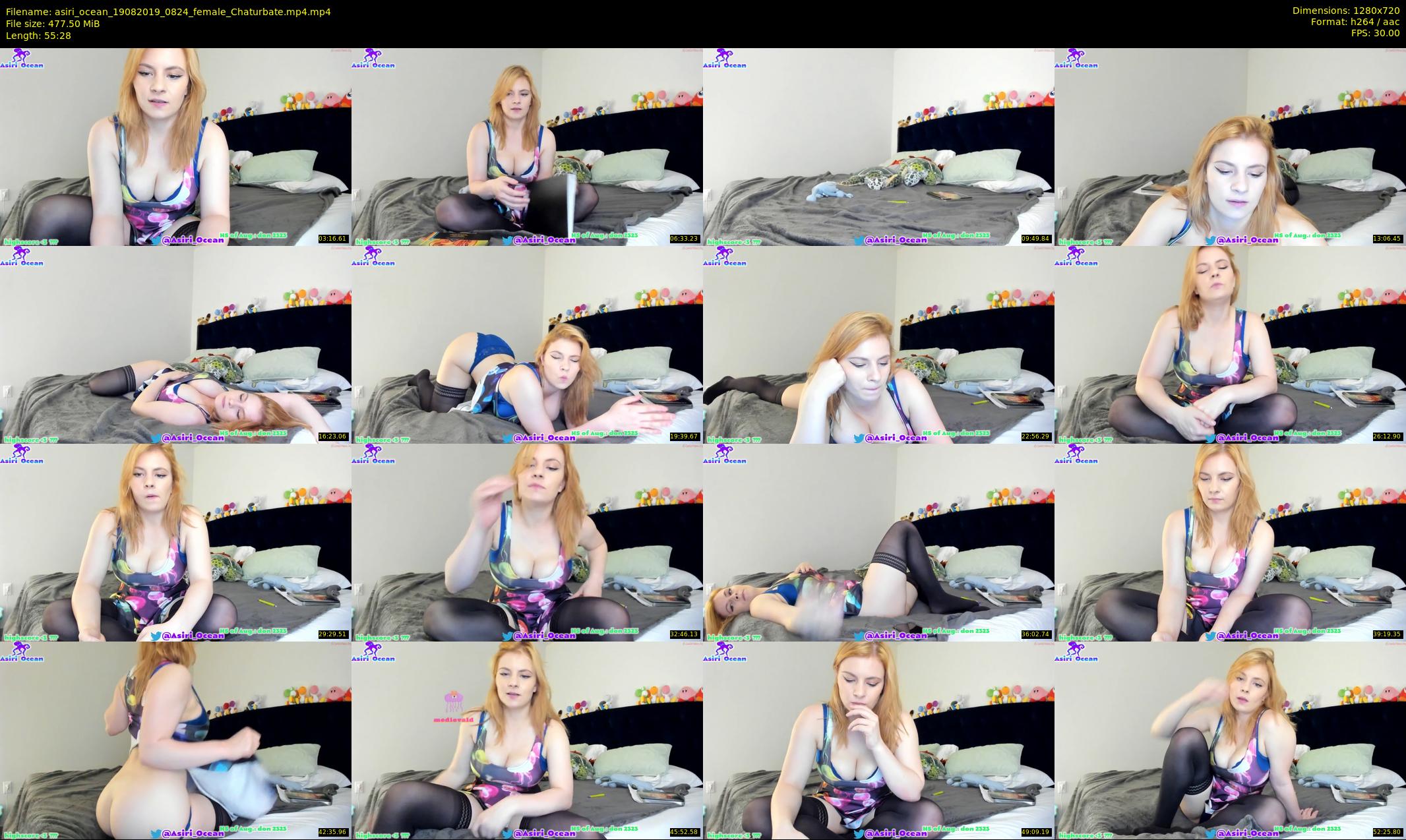 asiri_ocean — 56 minute Chaturbate female cam show recording, 720p, Aug 19, 2019