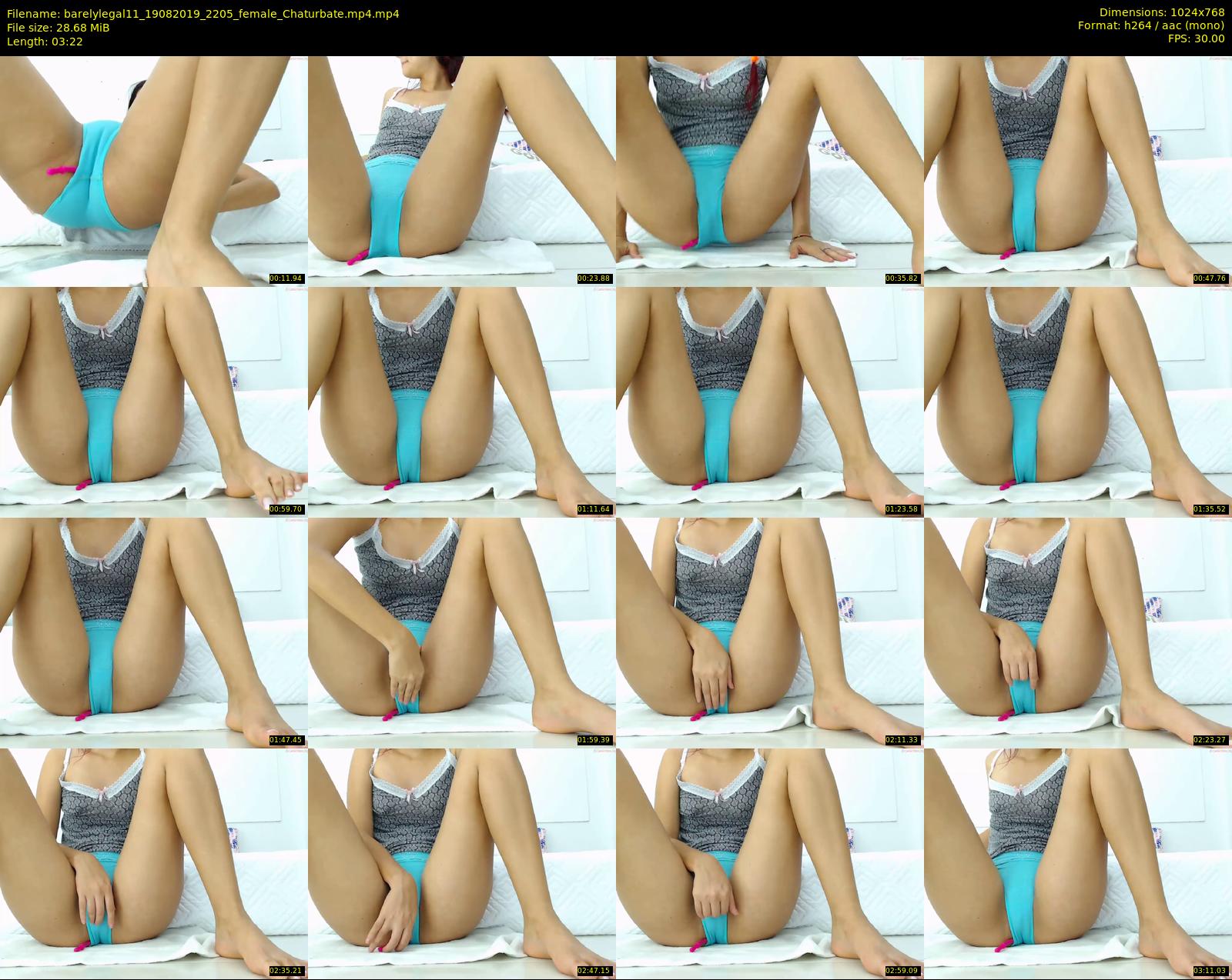 barelylegal11 — 4 minute Chaturbate female cam show recording, 720p, Aug 19, 2019