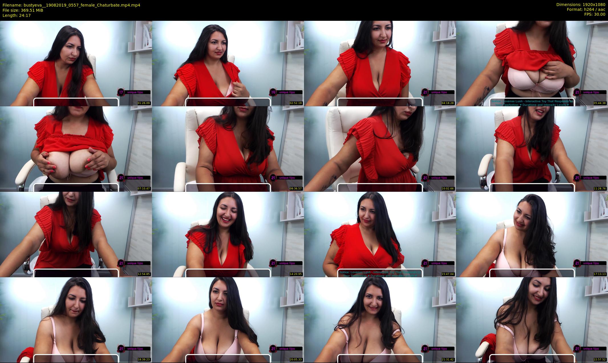 bustyeva_ — 25 minute Chaturbate female cam show recording, 1080p, Aug 19, 2019