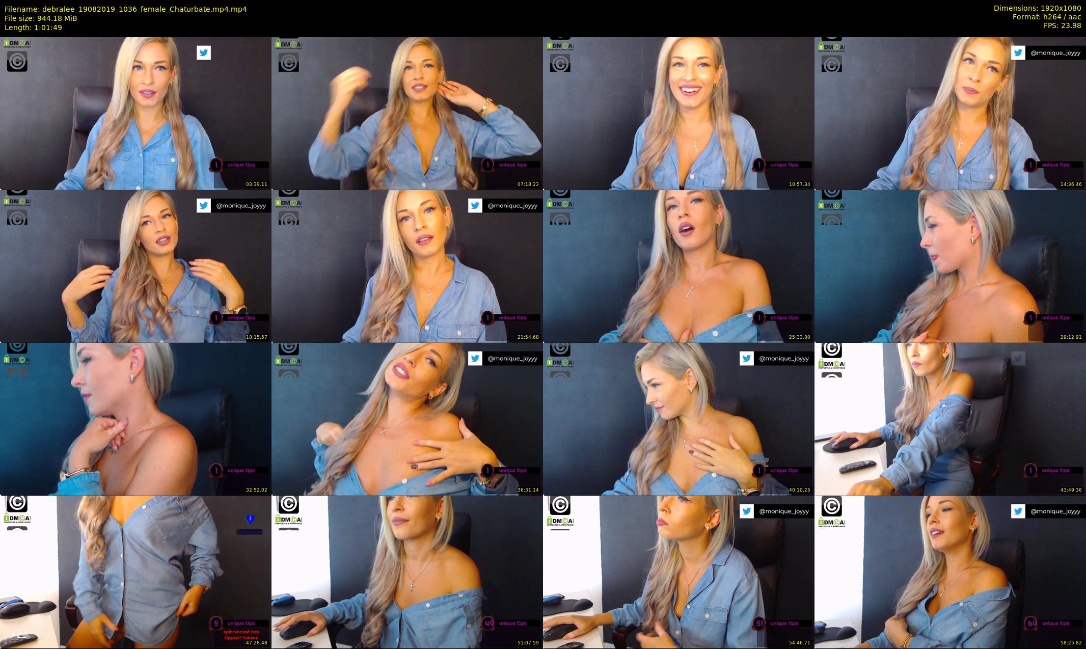 debralee — 62 minute Chaturbate female cam show recording, 1080p, Aug 19, 2019