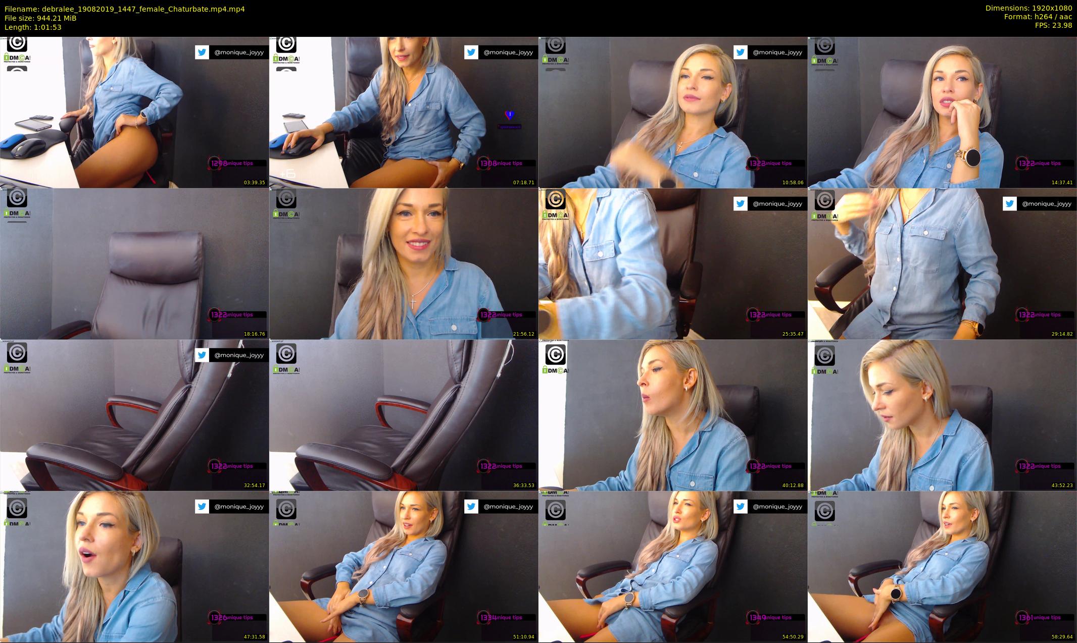 debralee — 62 minute Chaturbate female cam show recording, 1080p, Aug 19, 2019