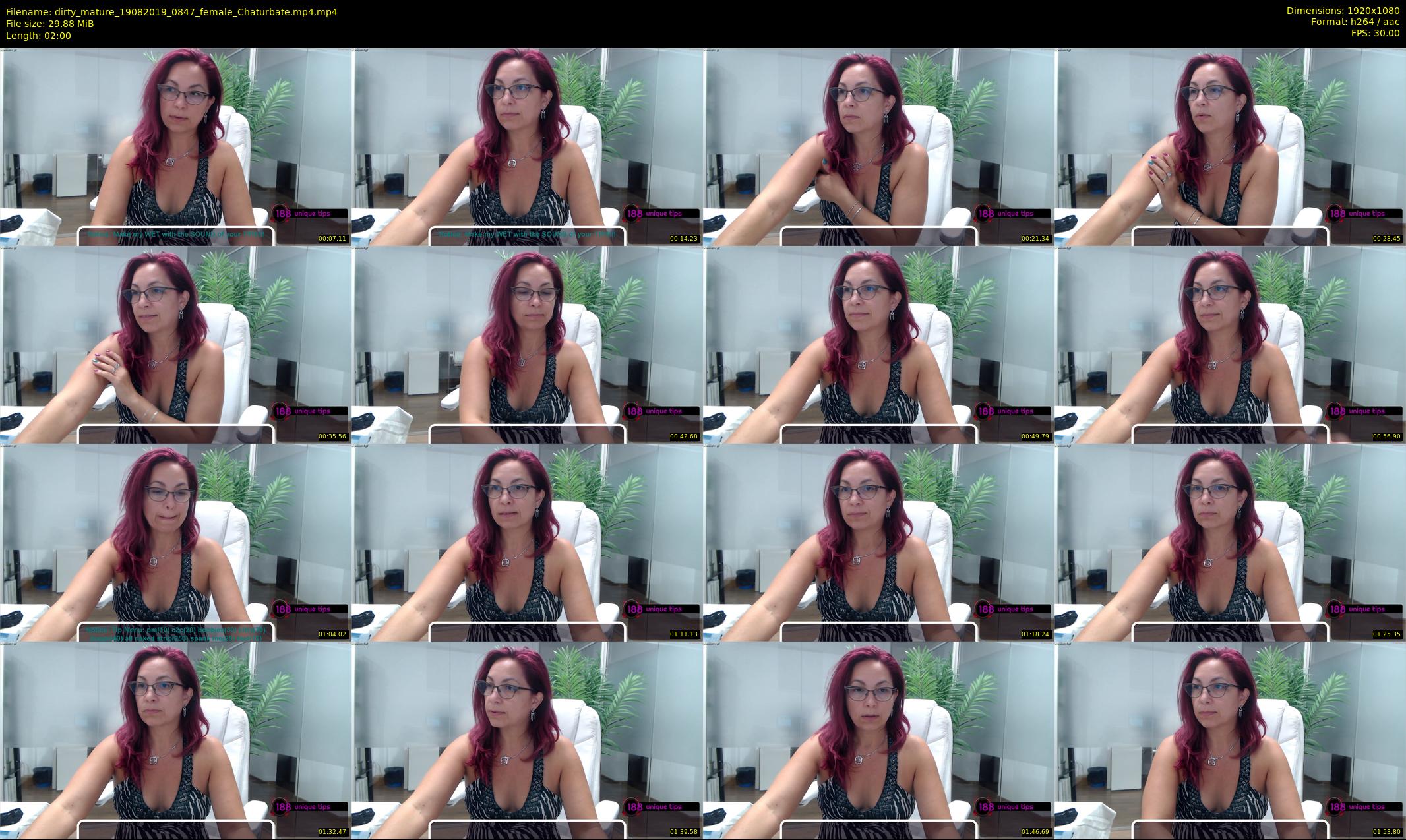 dirty_mature — 2 minute Chaturbate female cam show recording, 1080p, Aug 19, 2019