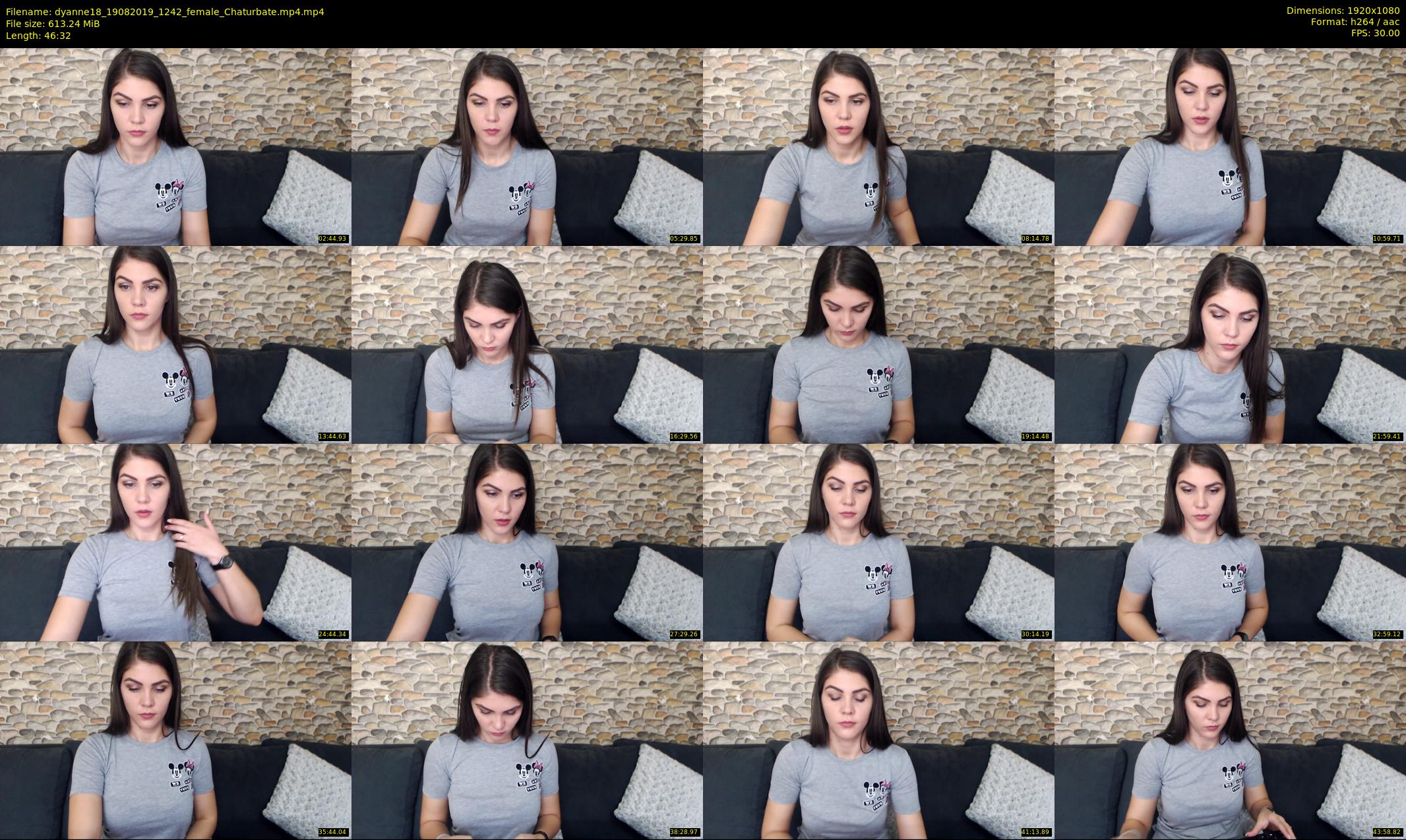 dyanne18 — 47 minute Chaturbate female cam show recording, 1080p, Aug 19, 2019