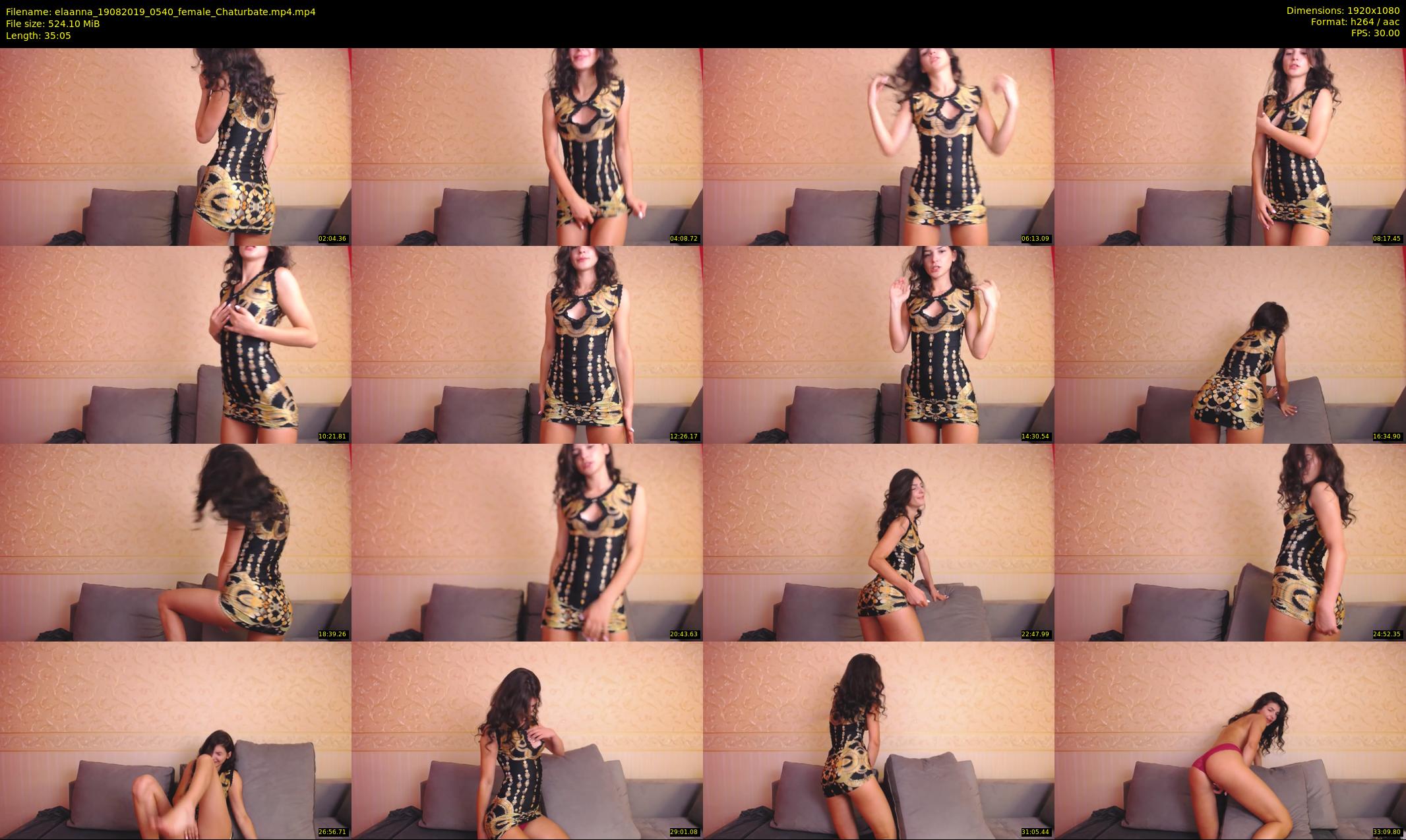 elaanna — 36 minute Chaturbate female cam show recording, 1080p, Aug 19, 2019