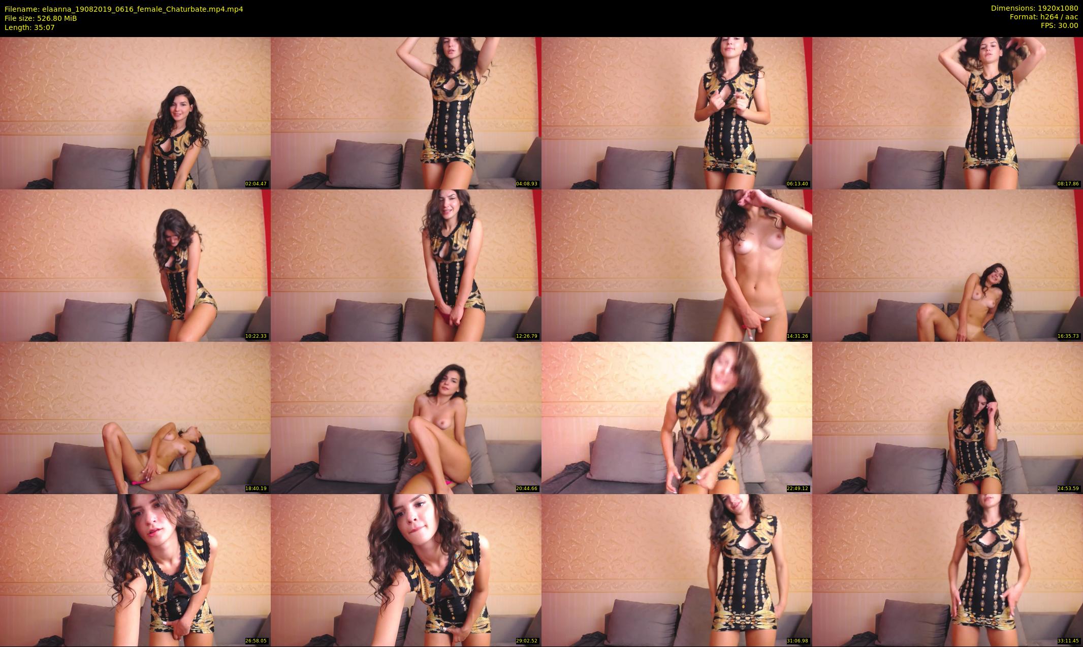 elaanna — 36 minute Chaturbate female cam show recording, 1080p, Aug 19, 2019