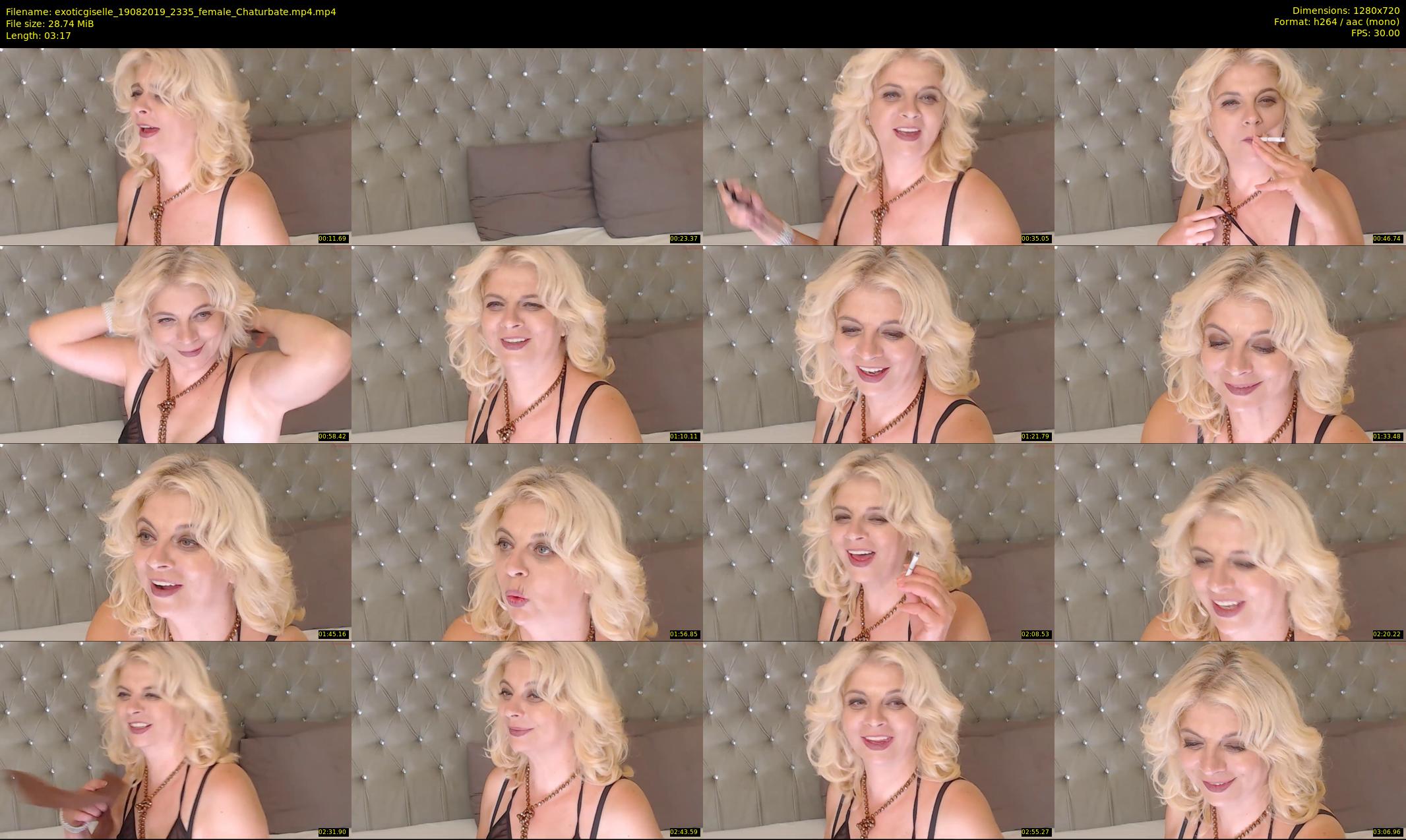 exoticgiselle — 4 minute Chaturbate female cam show recording, 720p, Aug 19, 2019