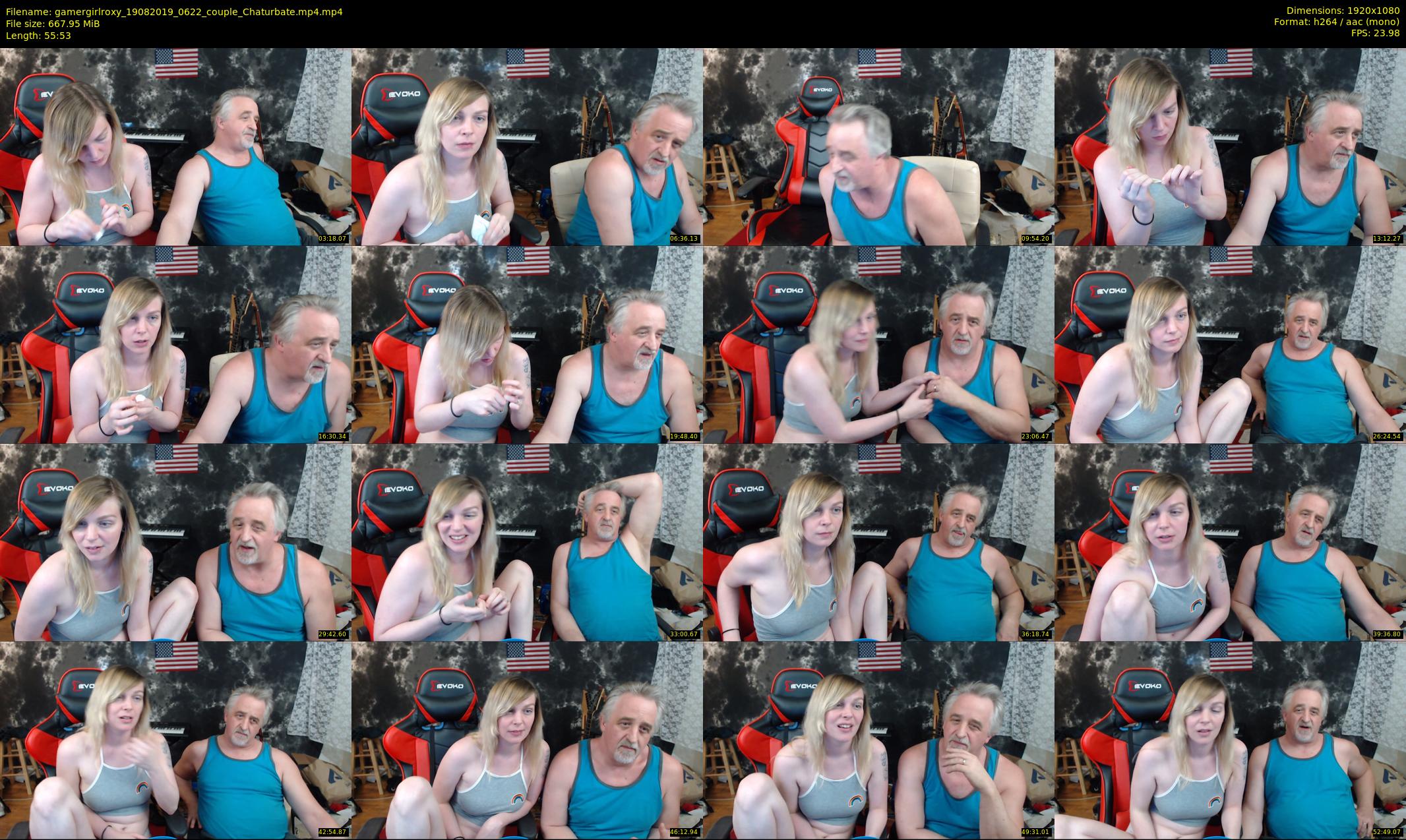 gamergirlroxy — 56 minute Chaturbate couple cam show recording, 1080p, Aug 19, 2019