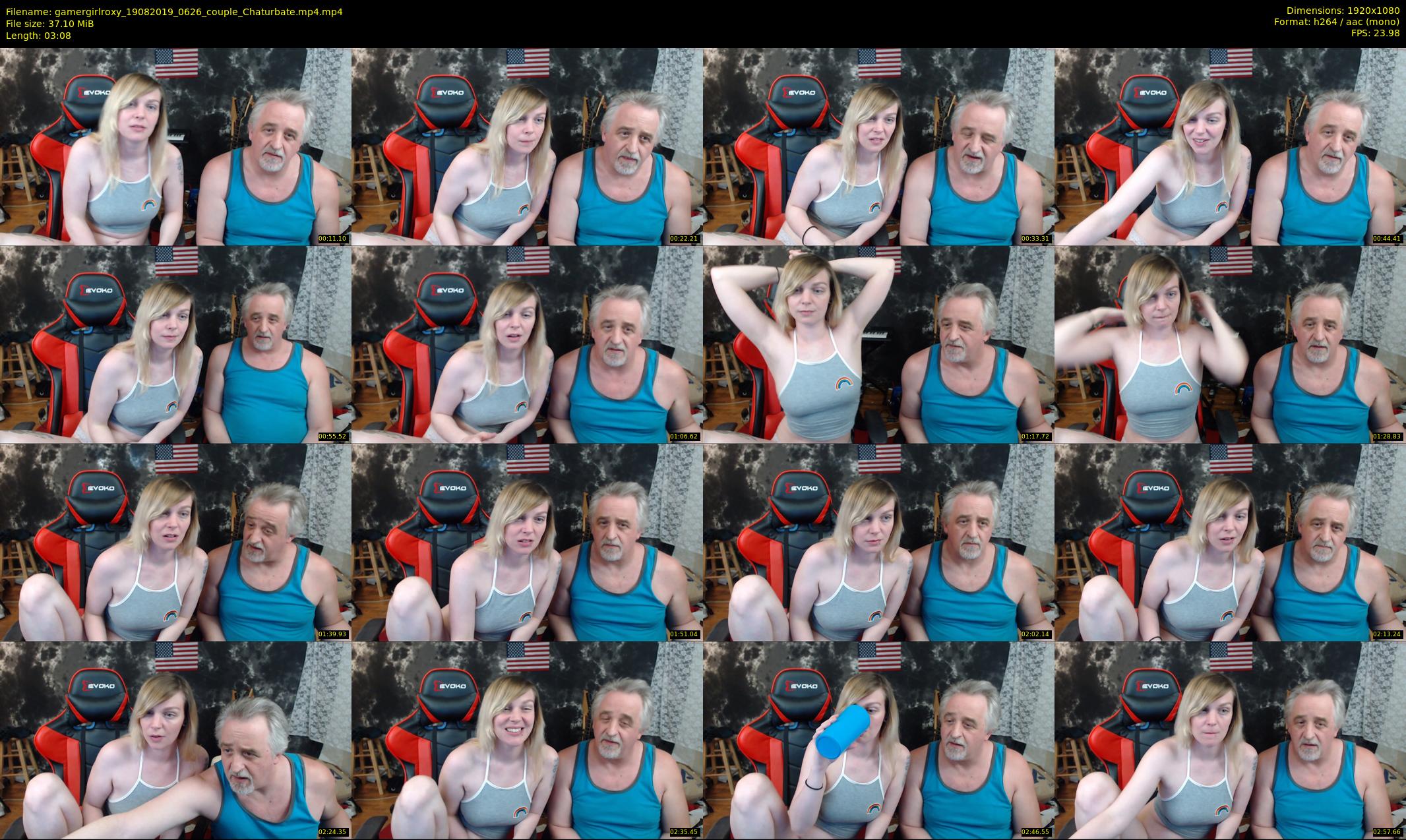 gamergirlroxy — 4 minute Chaturbate couple cam show recording, 1080p, Aug 19, 2019
