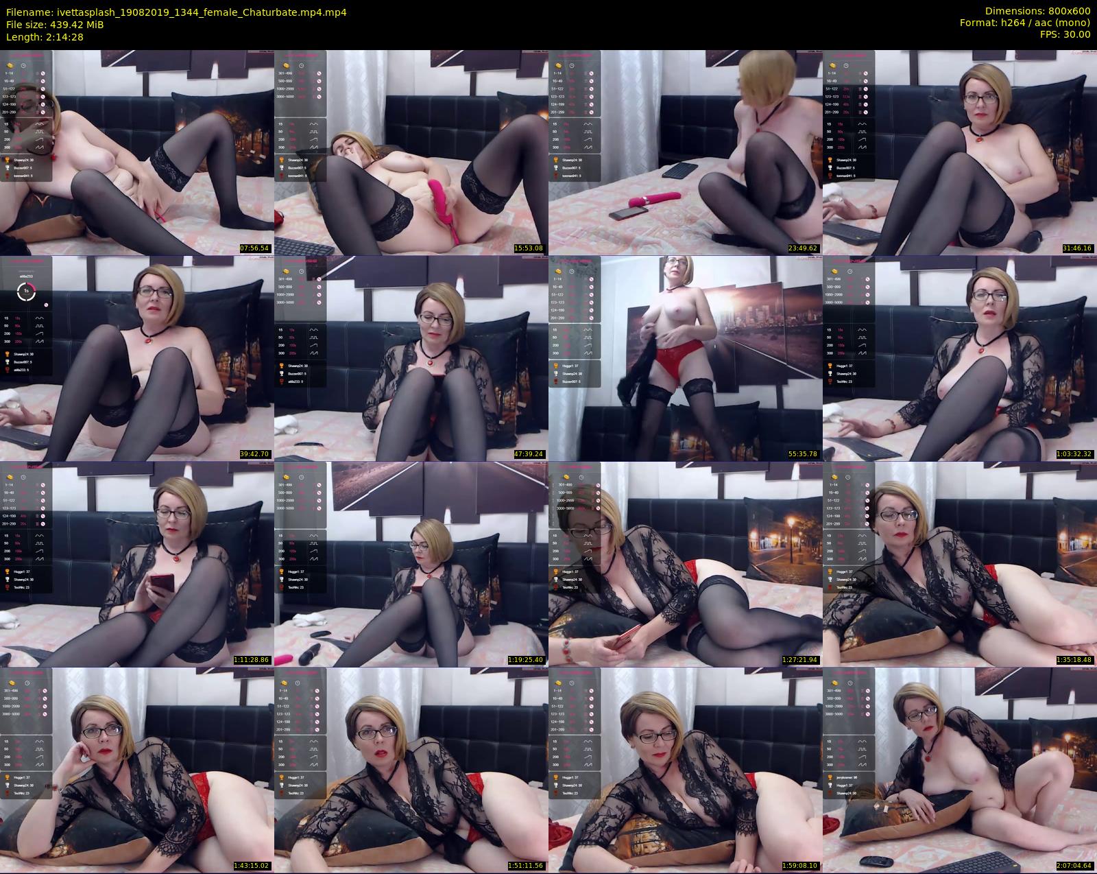 ivettasplash — 135 minute Chaturbate female cam show recording, 480p, Aug 19, 2019