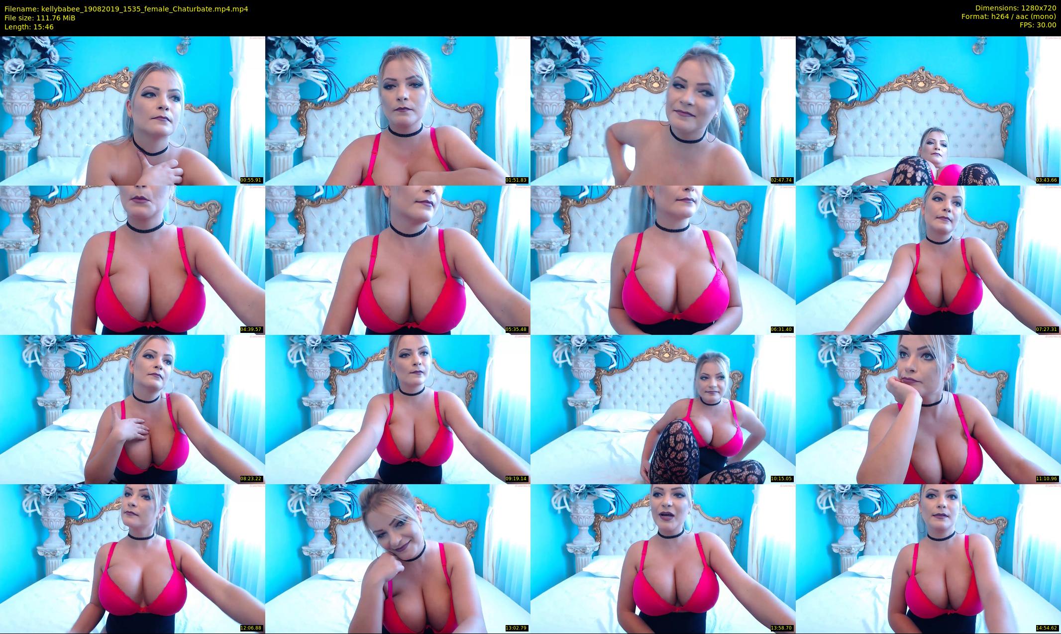 kellybabee — 16 minute Chaturbate female cam show recording, 720p, Aug 19, 2019