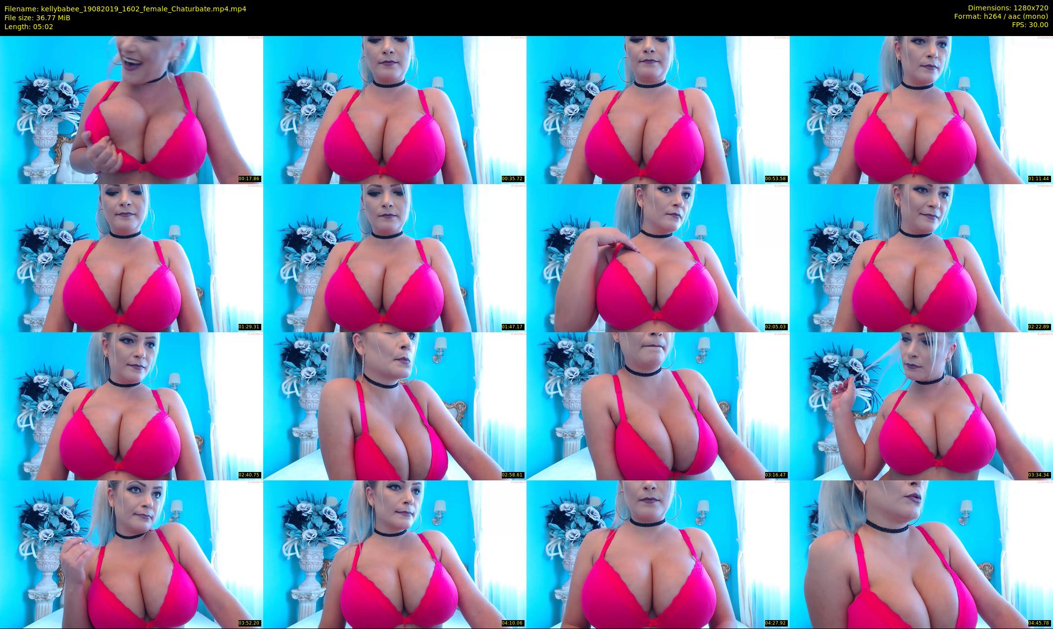 kellybabee — 6 minute Chaturbate female cam show recording, 720p, Aug 19, 2019