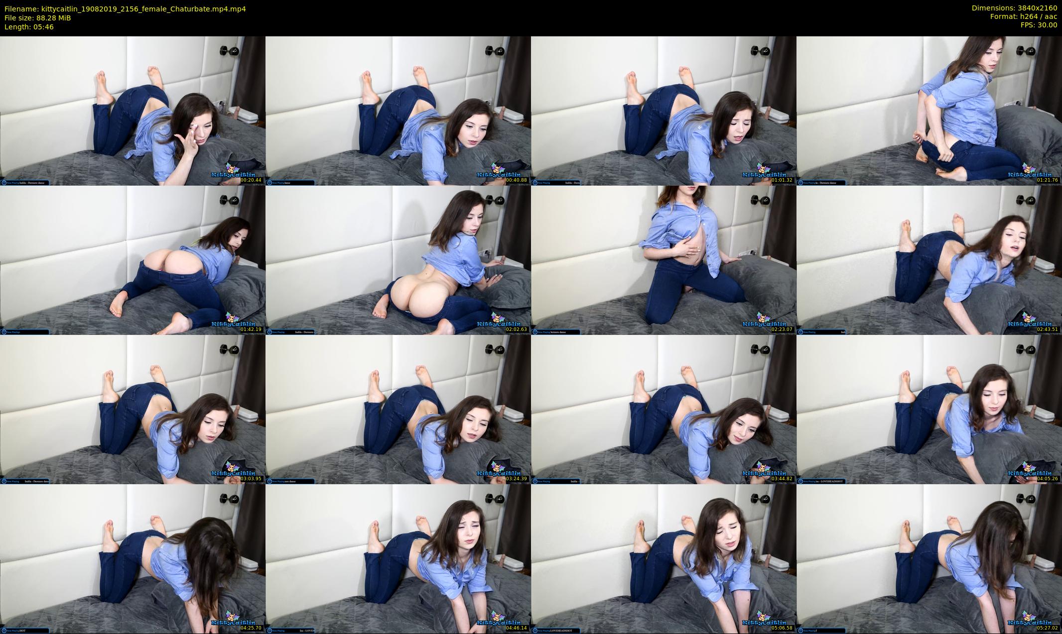 kittycaitlin — 6 minute Chaturbate female cam show recording, 4K, Aug 19, 2019
