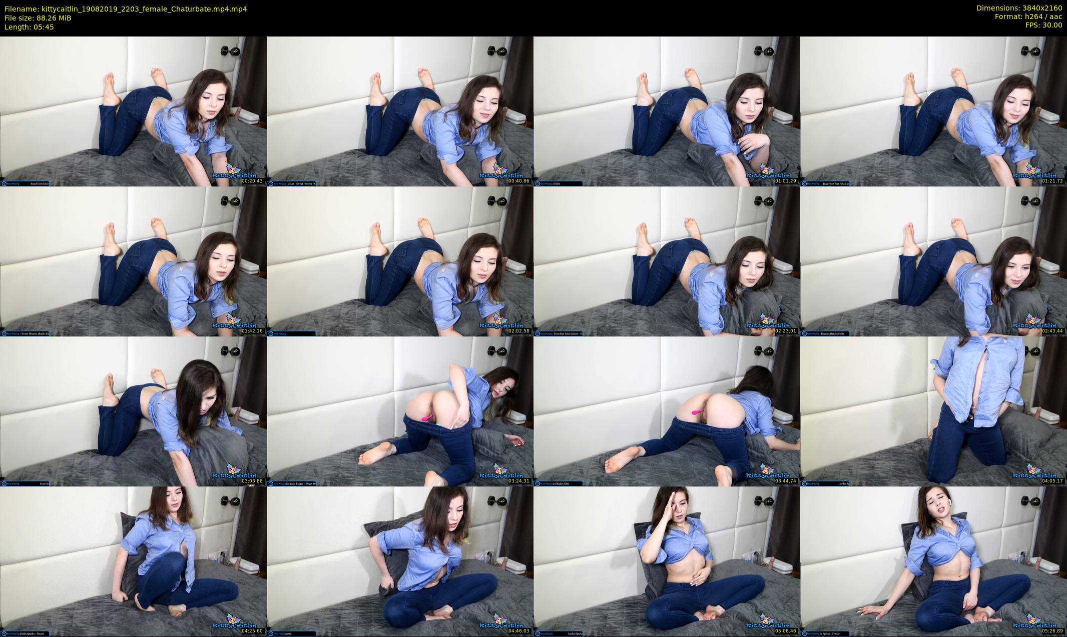 kittycaitlin — 6 minute Chaturbate female cam show recording, 4K, Aug 19, 2019