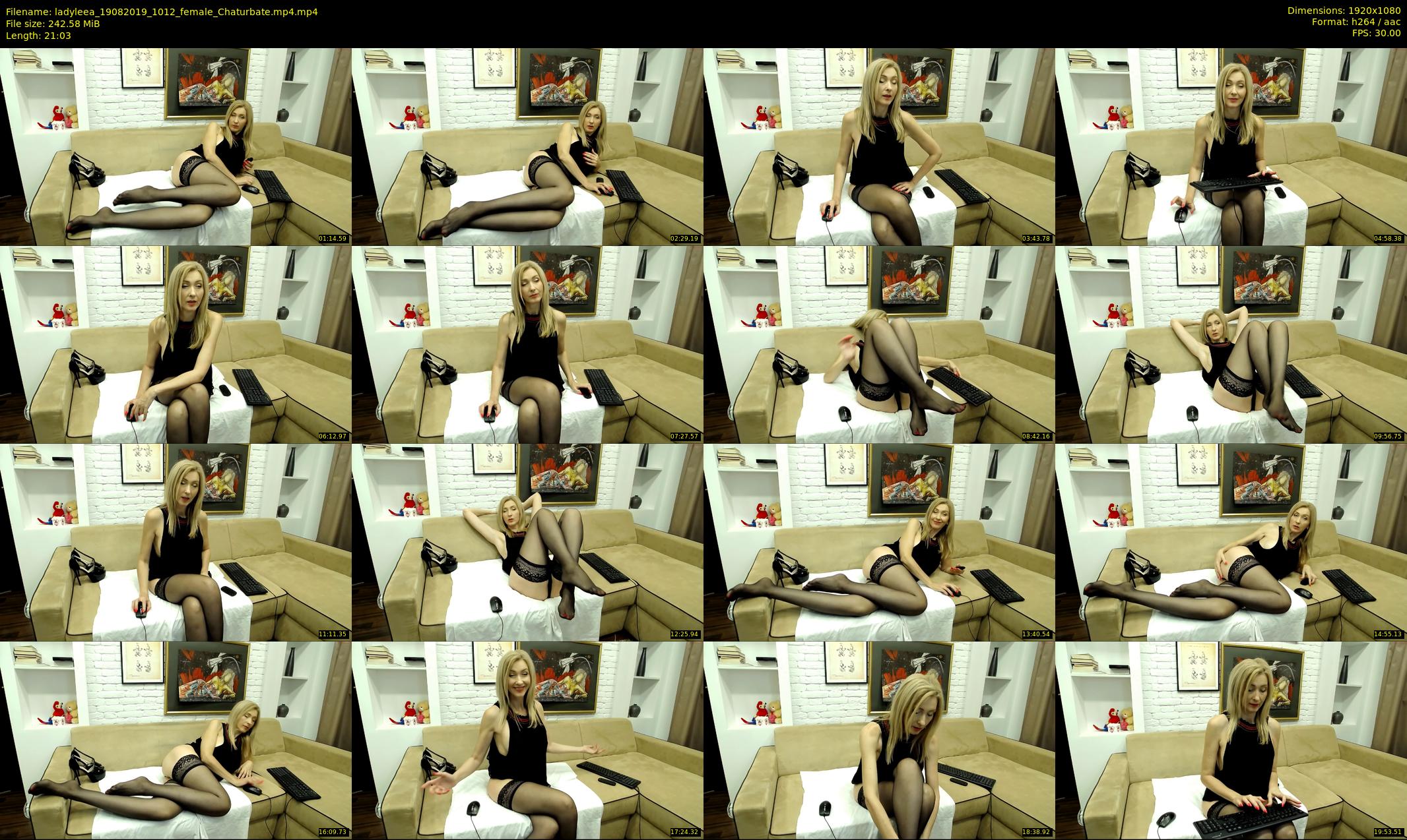 ladyleea — 22 minute Chaturbate female cam show recording, 1080p, Aug 19, 2019
