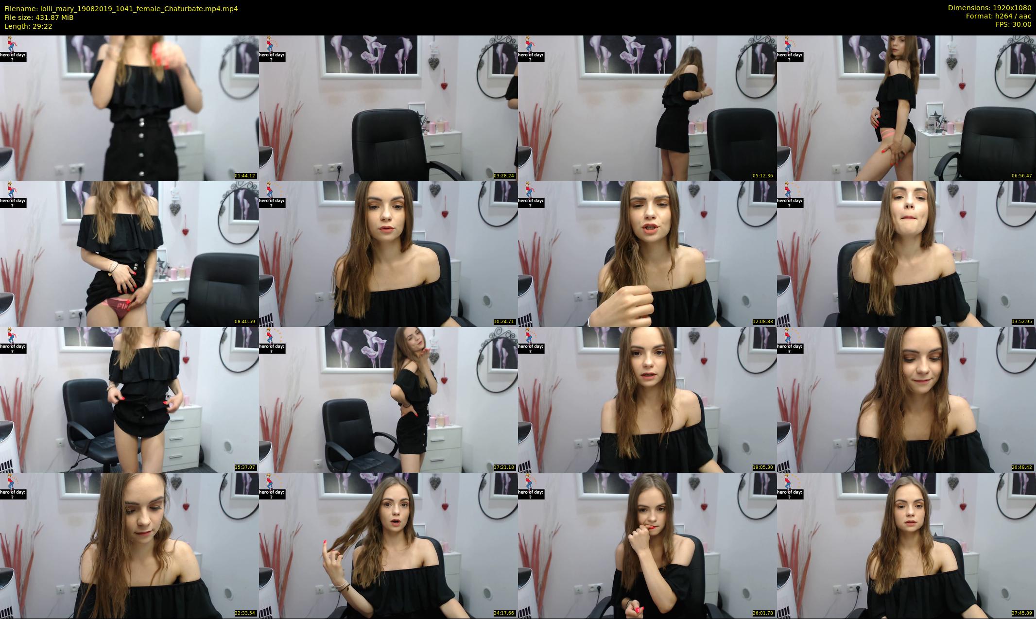 lolli_mary — 30 minute Chaturbate female cam show recording, 1080p, Aug 19, 2019