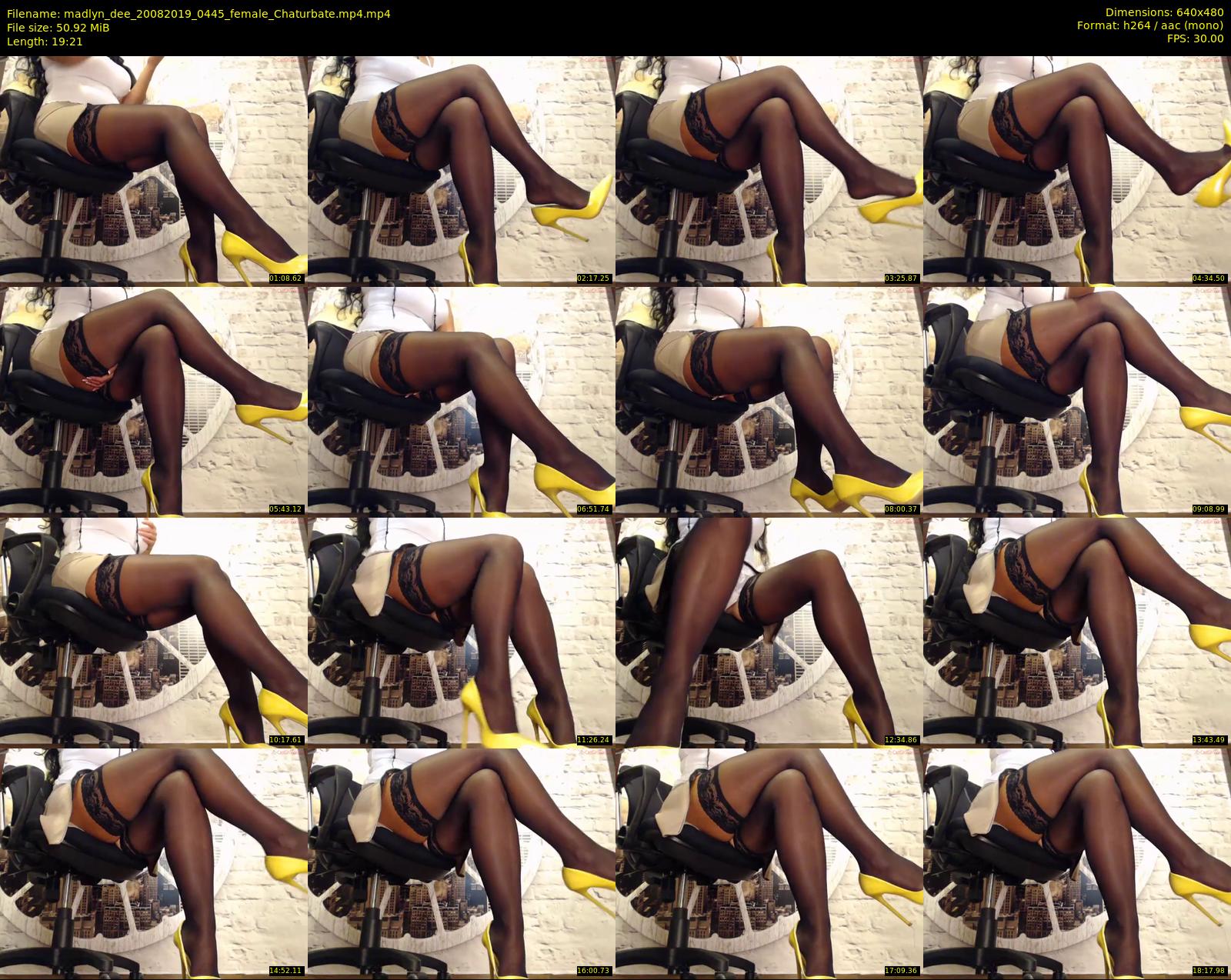 madlyn_dee — 20 minute Chaturbate female cam show recording, 480p, Aug 20, 2019