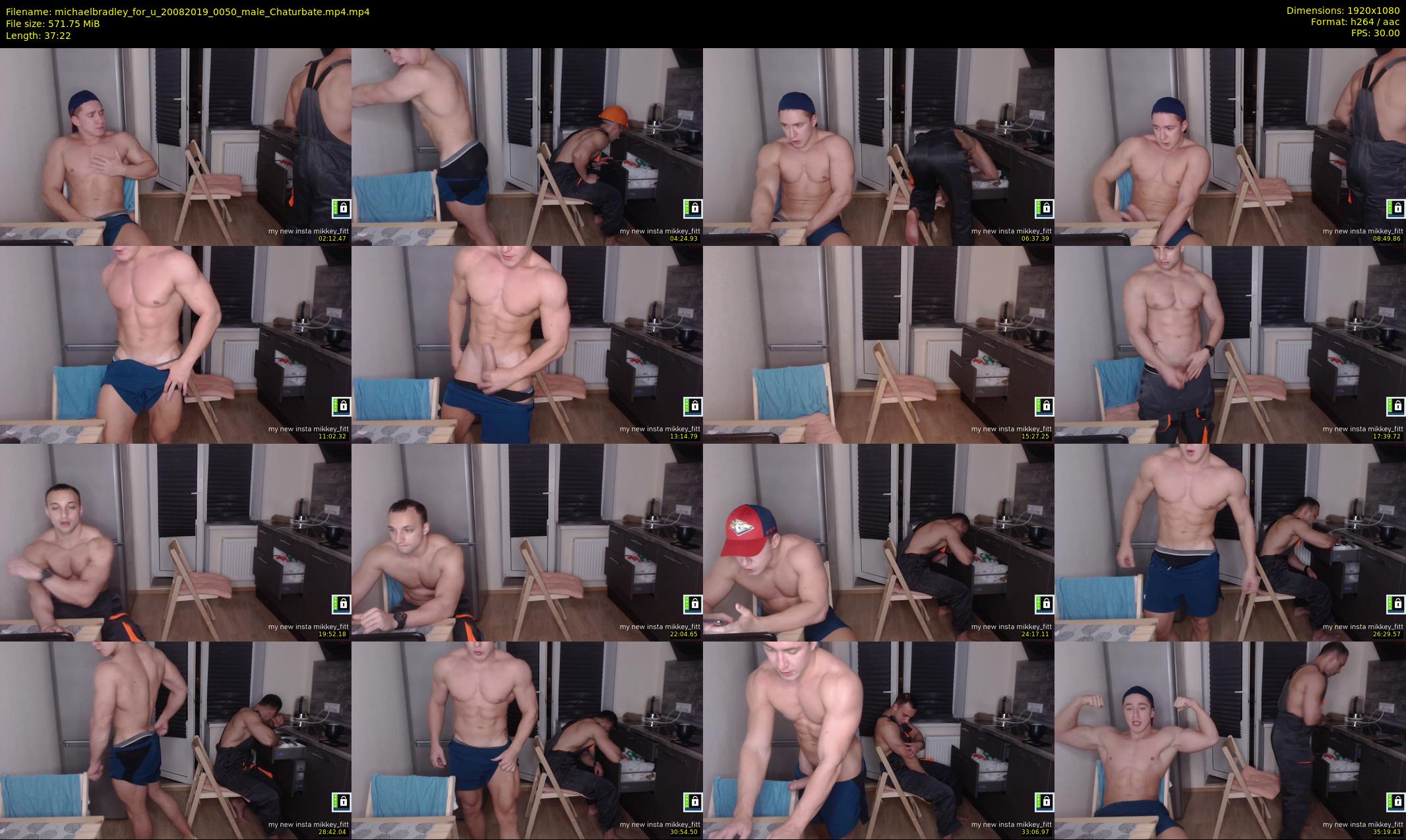 michaelbradley_for_u — 38 minute Chaturbate male cam show recording, 1080p, Aug 20, 2019
