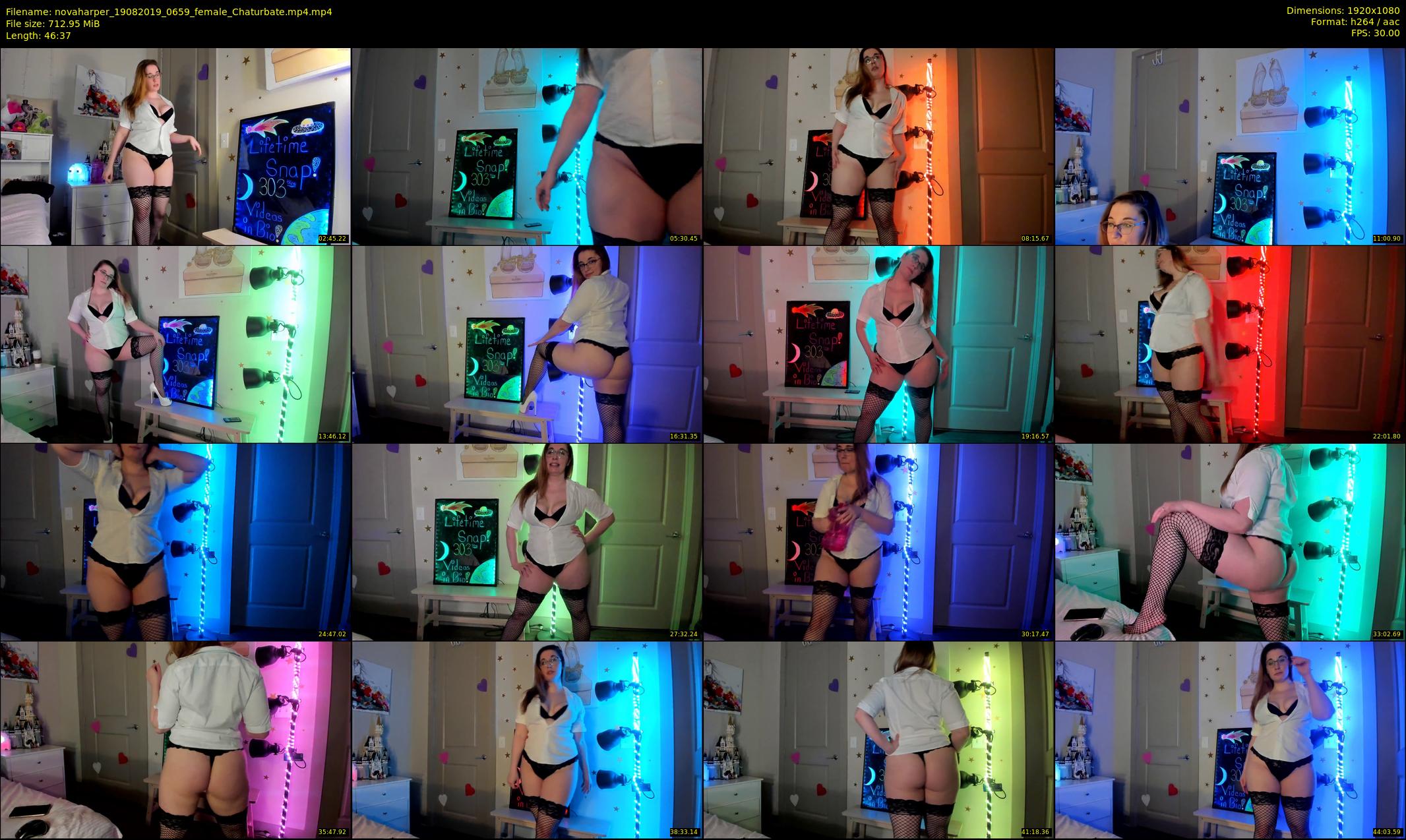 novaharper — 47 minute Chaturbate female cam show recording, 1080p, Aug 19, 2019