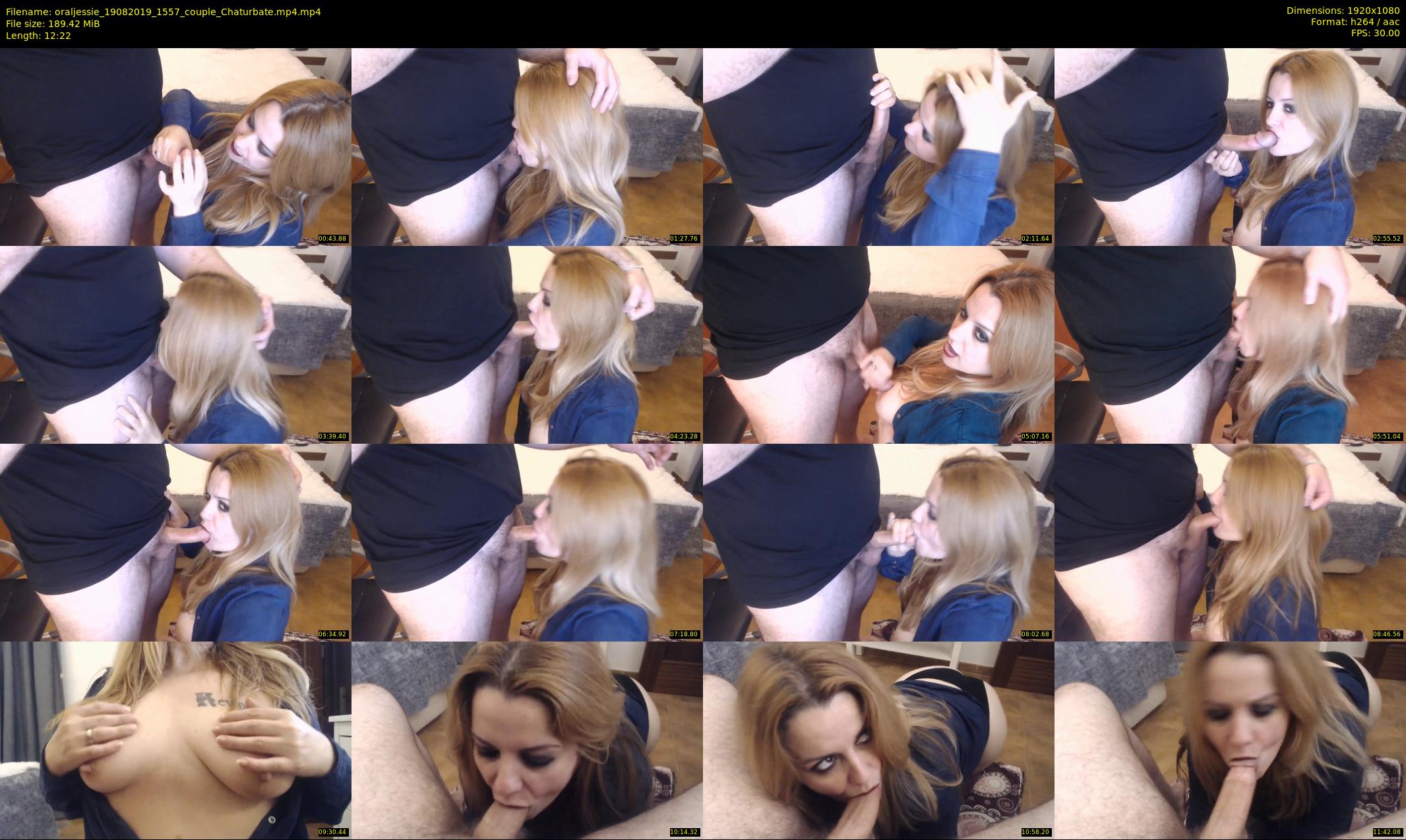 oraljessie — 13 minute Chaturbate couple cam show recording, 1080p, Aug 19, 2019