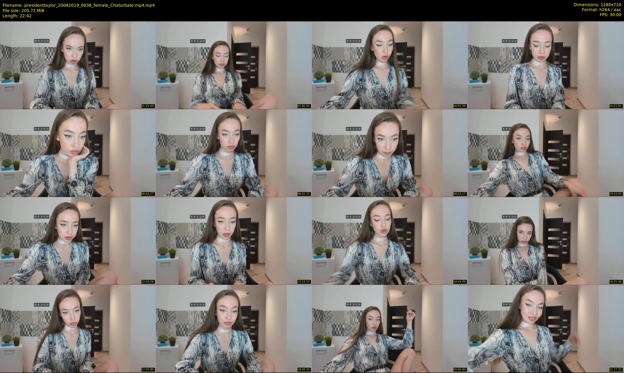presidenttaylor — 23 minute Chaturbate female cam show recording, 720p, Aug 20, 2019