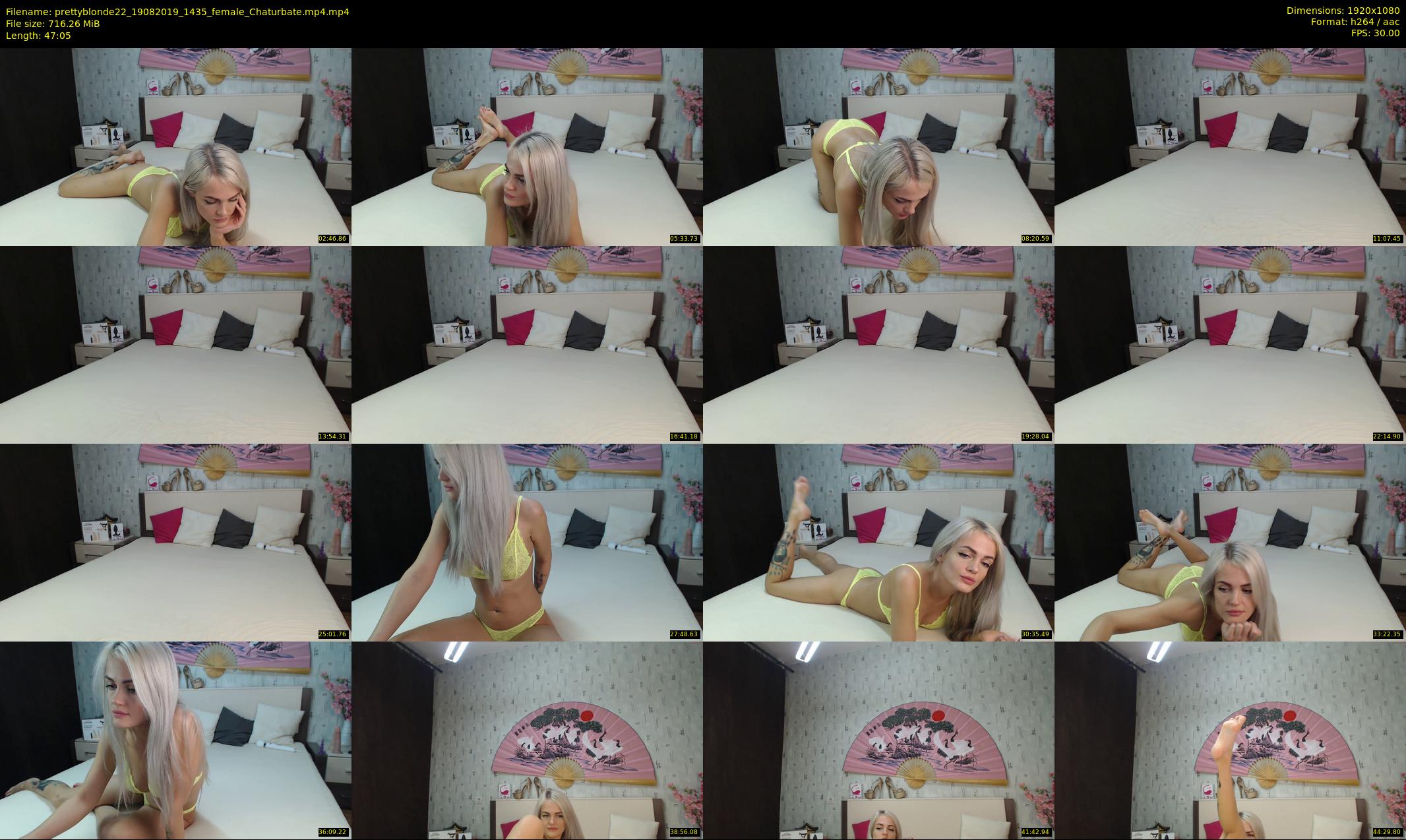 prettyblonde22 — 48 minute Chaturbate female cam show recording, 1080p, Aug 19, 2019