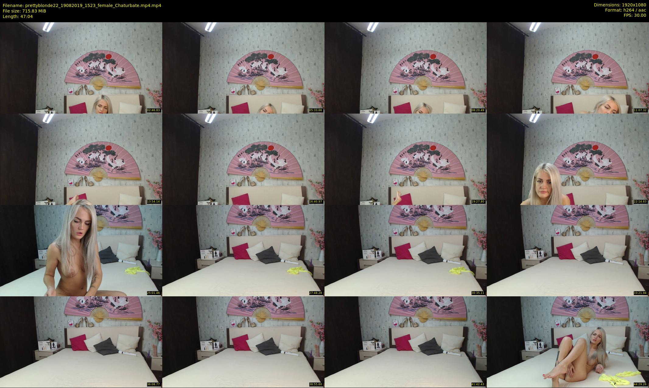 prettyblonde22 — 48 minute Chaturbate female cam show recording, 1080p, Aug 19, 2019