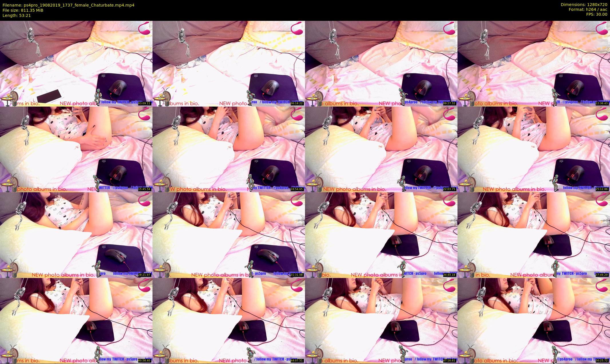 ps4pro — 54 minute Chaturbate female cam show recording, 720p, Aug 19, 2019