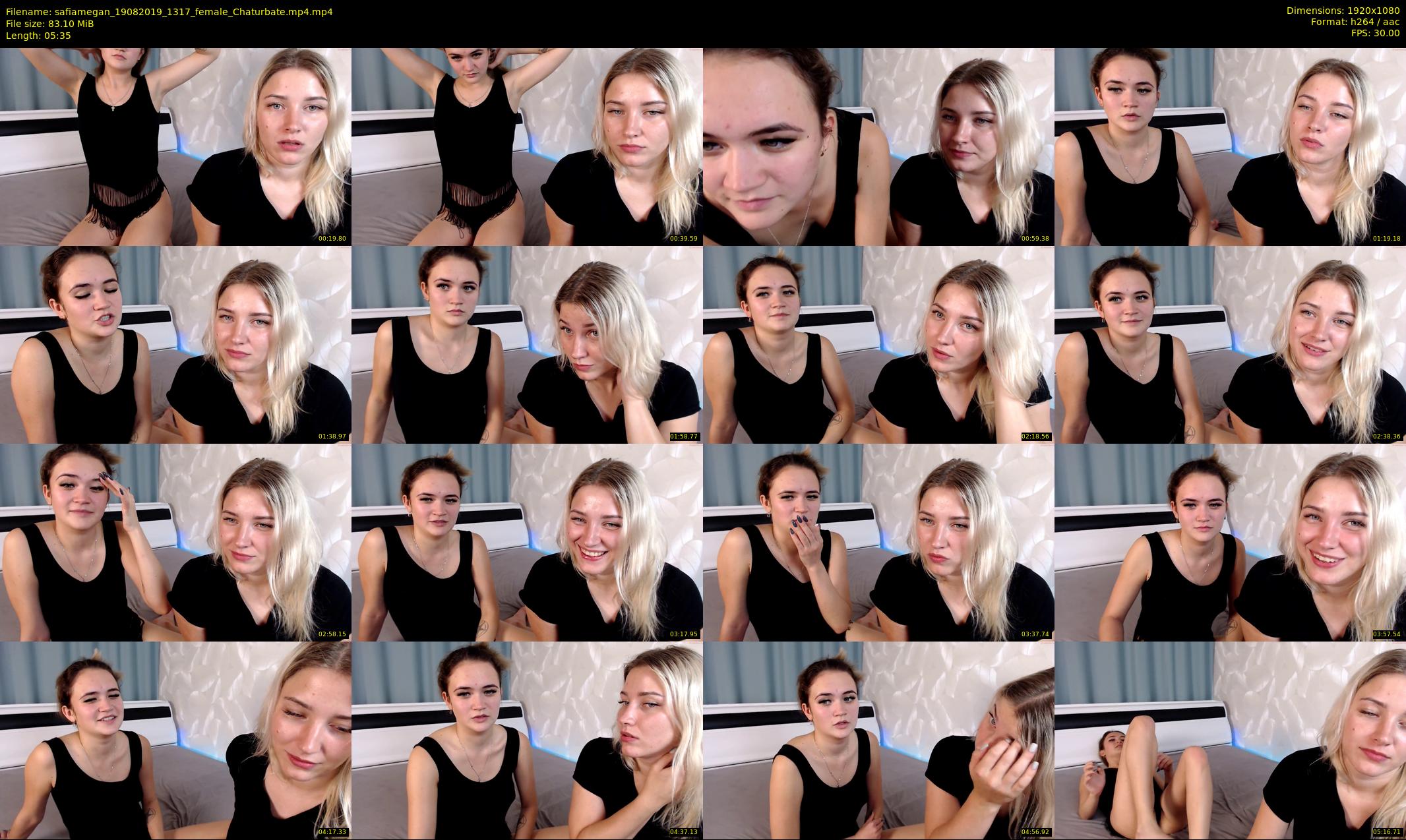 safiamegan — 6 minute Chaturbate couple cam show recording, 1080p, Aug 19, 2019