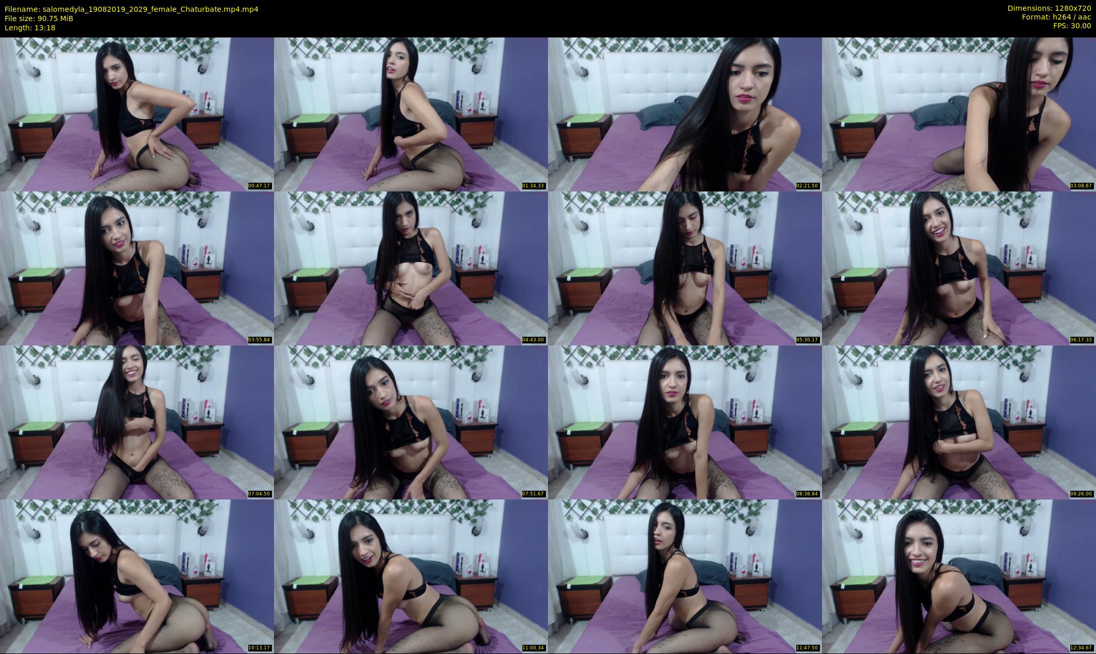 salomedyla — 14 minute Chaturbate female cam show recording, 720p, Aug 19, 2019