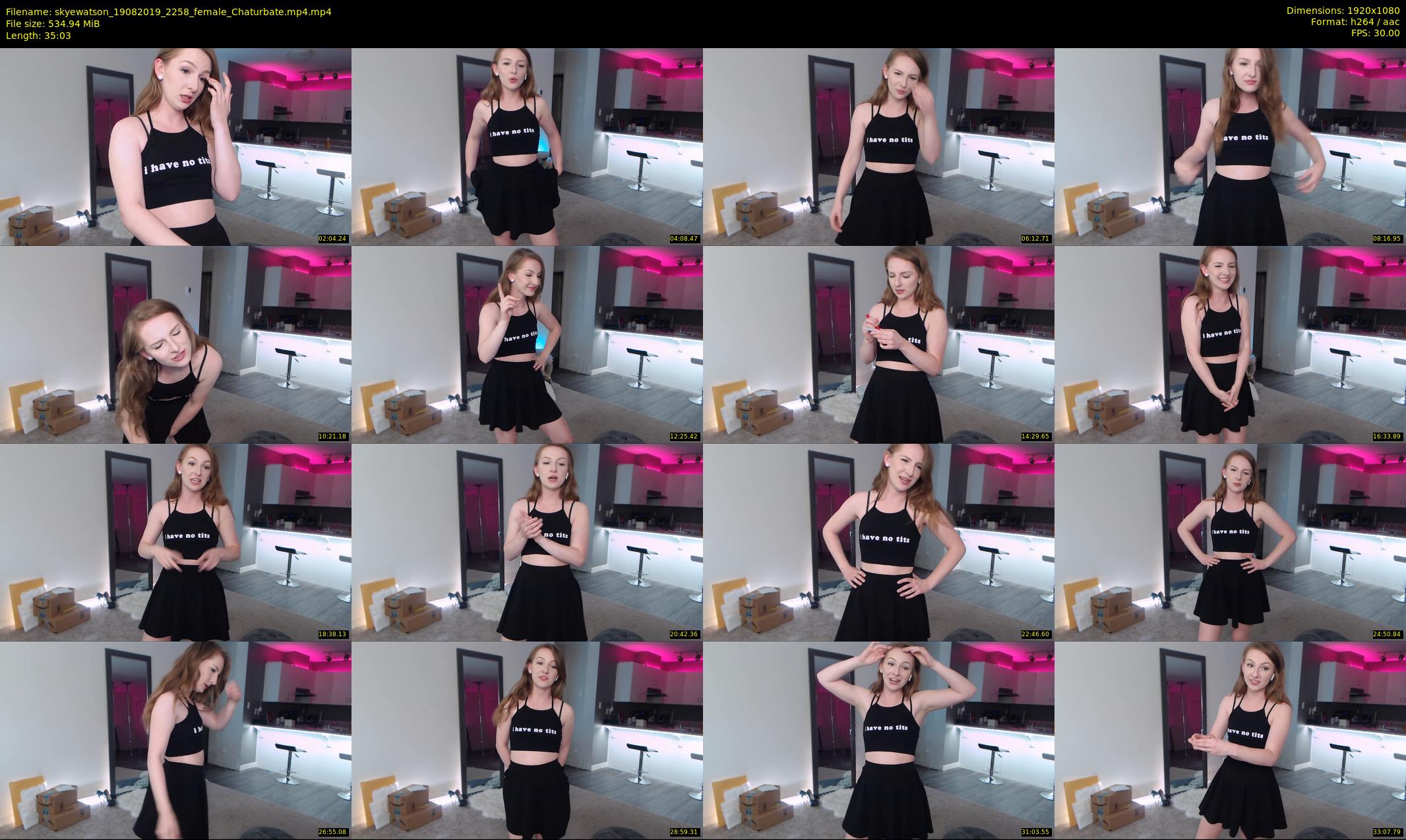 skyewatson — 36 minute Chaturbate female cam show recording, 1080p, Aug 19, 2019