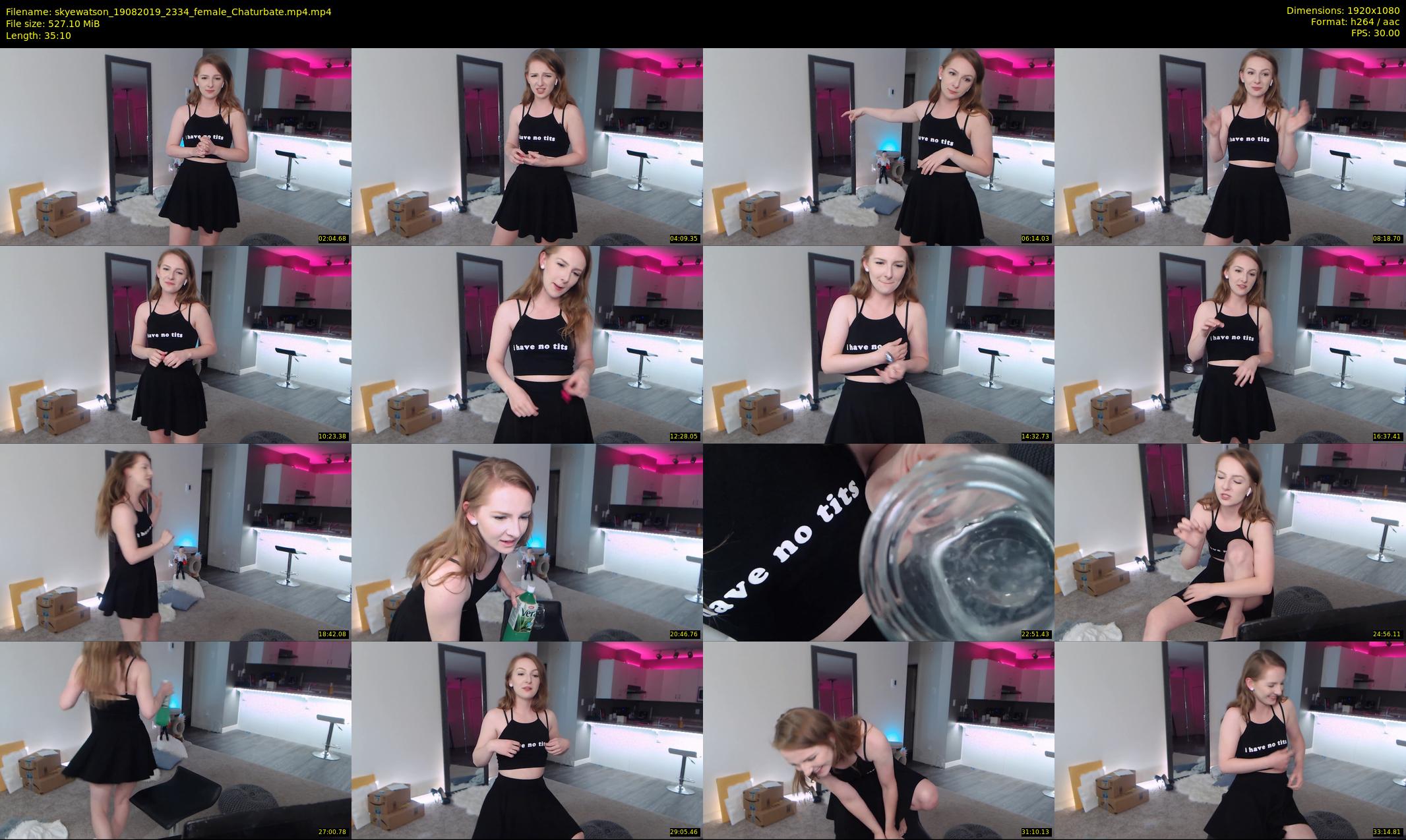 skyewatson — 36 minute Chaturbate female cam show recording, 1080p, Aug 19, 2019