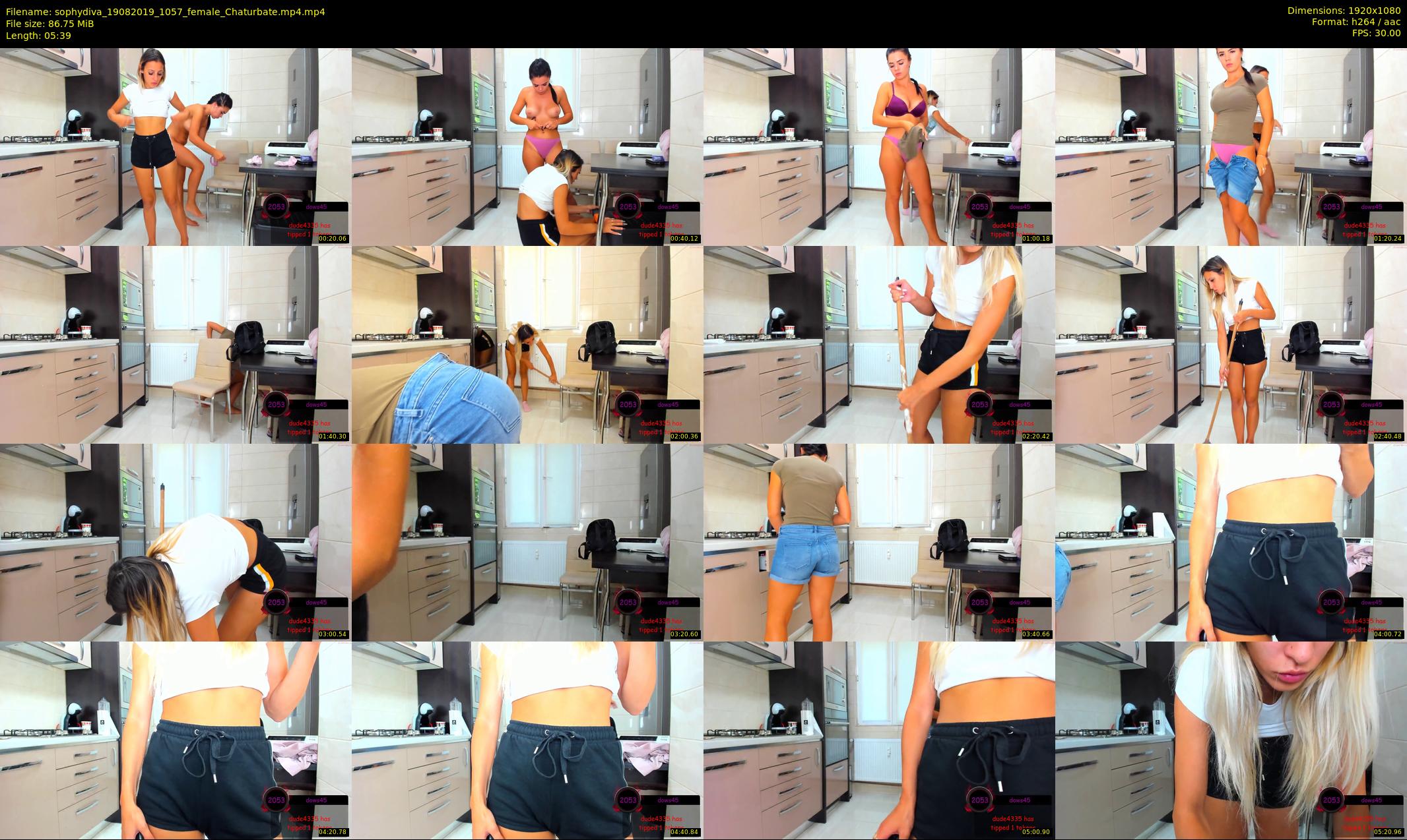 sophydiva — 6 minute Chaturbate female cam show recording, 1080p, Aug 19, 2019