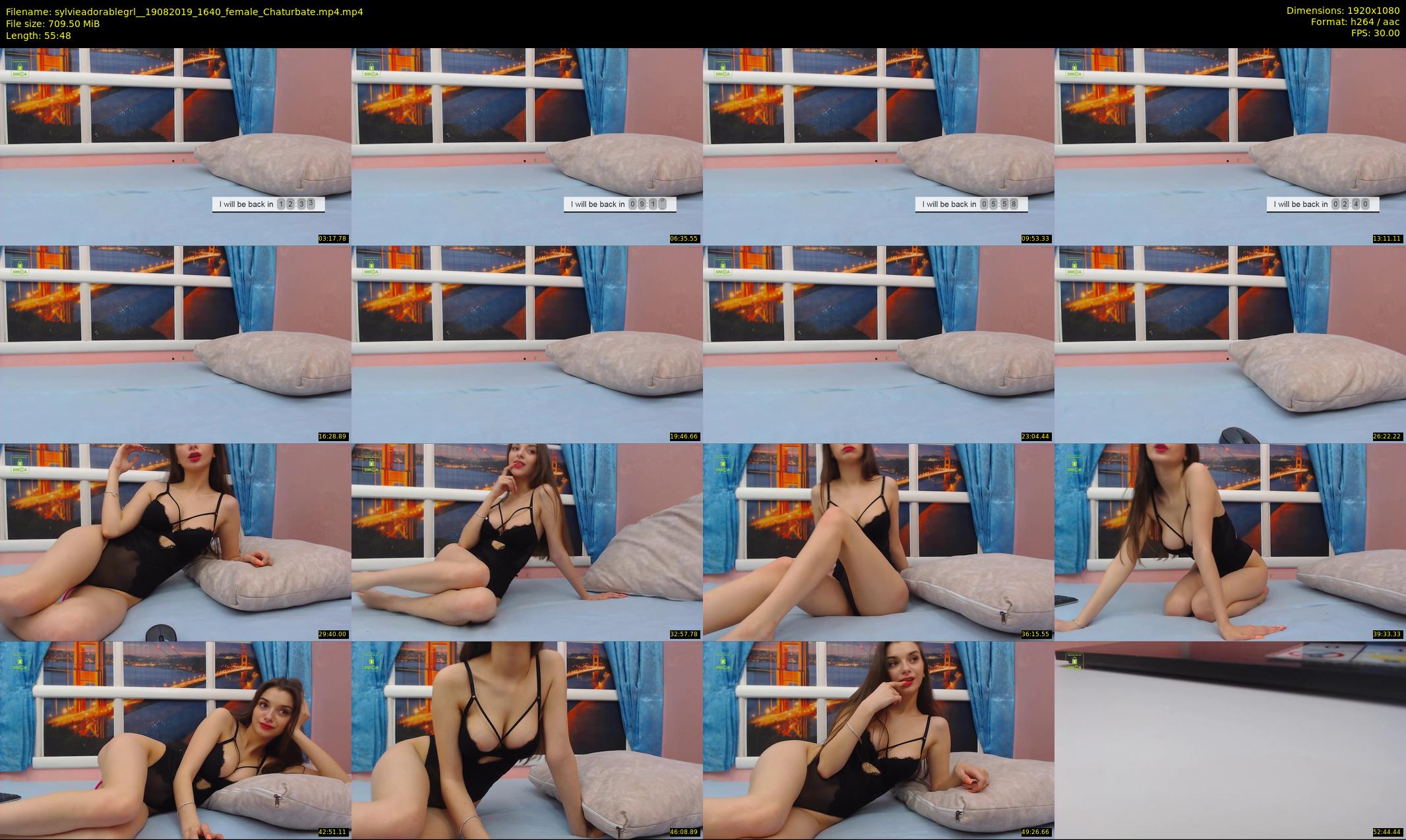 sylvieadorablegrl_ — 56 minute Chaturbate female cam show recording, 1080p, Aug 19, 2019