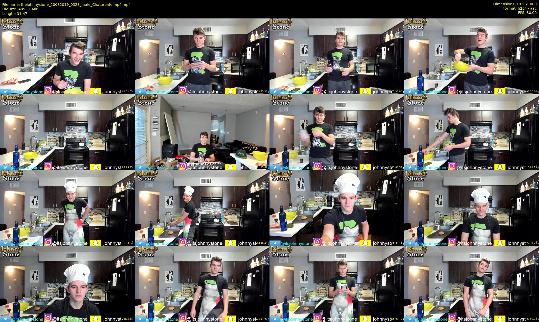 thejohnnystone — 32 minute Chaturbate male cam show recording, 1080p, Aug 20, 2019