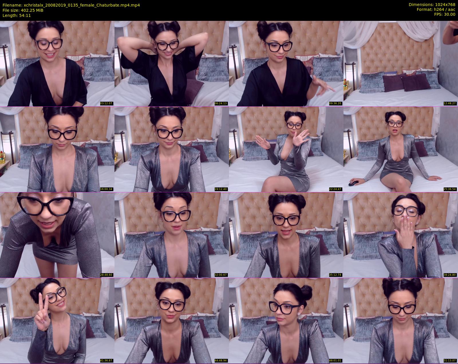 xchristalx — 55 minute Chaturbate female cam show recording, 720p, Aug 20, 2019