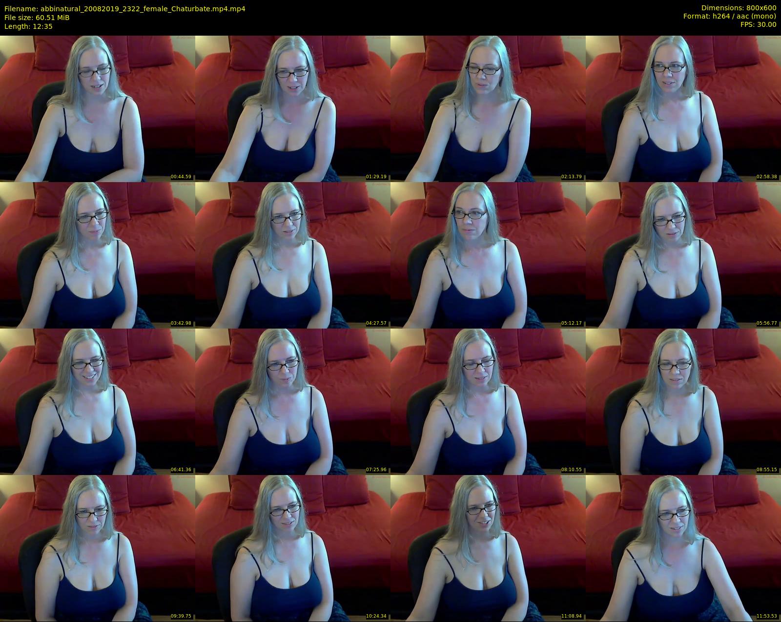 abbinatural — 13 minute Chaturbate female cam show recording, 480p, Aug 20, 2019
