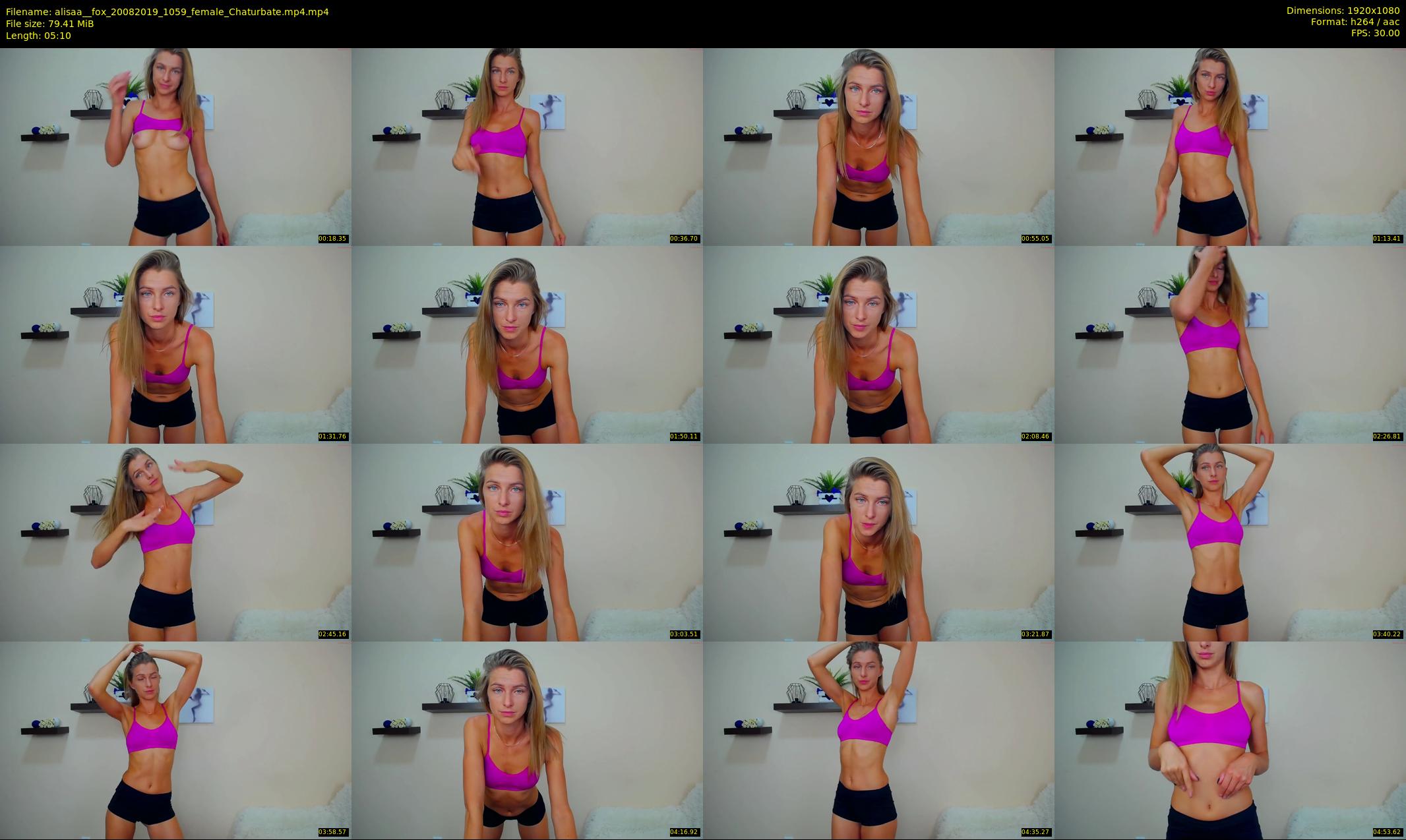 alisaa__fox — 6 minute Chaturbate female cam show recording, 1080p, Aug 20, 2019