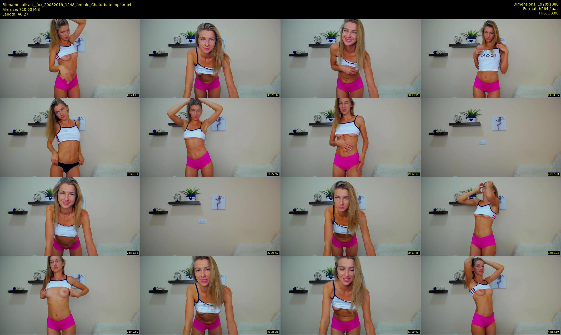 alisaa__fox — 47 minute Chaturbate female cam show recording, 1080p, Aug 20, 2019