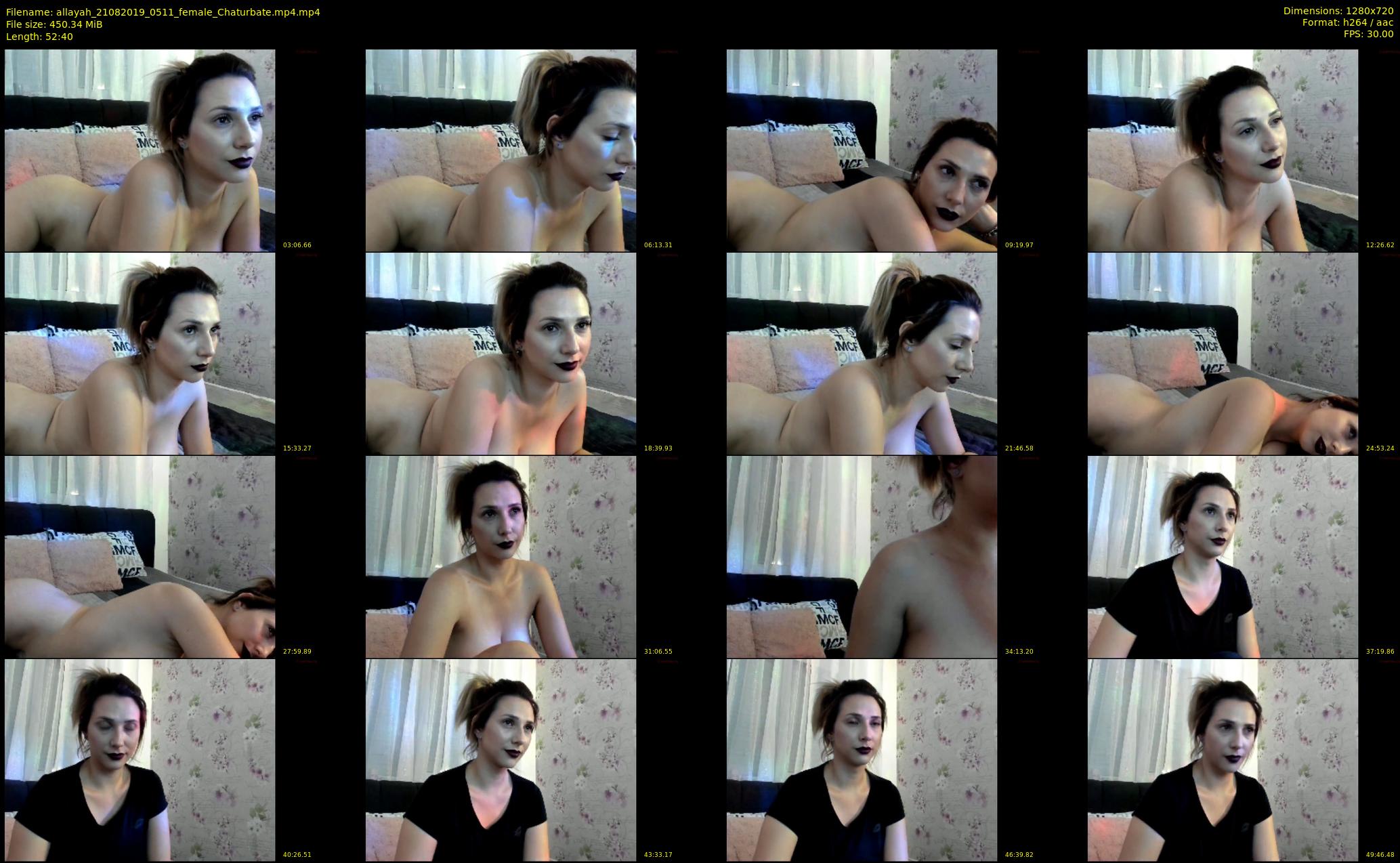 allayah — 53 minute Chaturbate female cam show recording, 720p, Aug 21, 2019