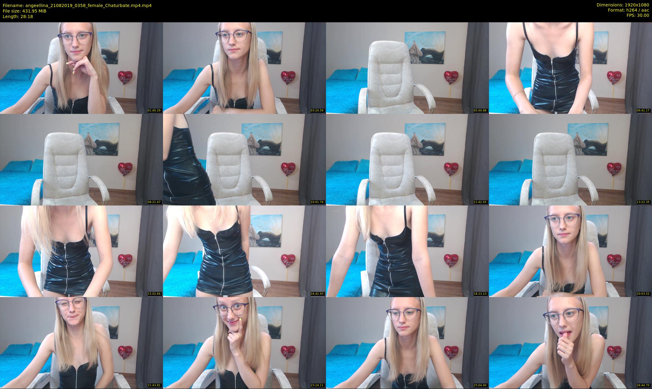 angeellina — 29 minute Chaturbate female cam show recording, 1080p, Aug 21, 2019