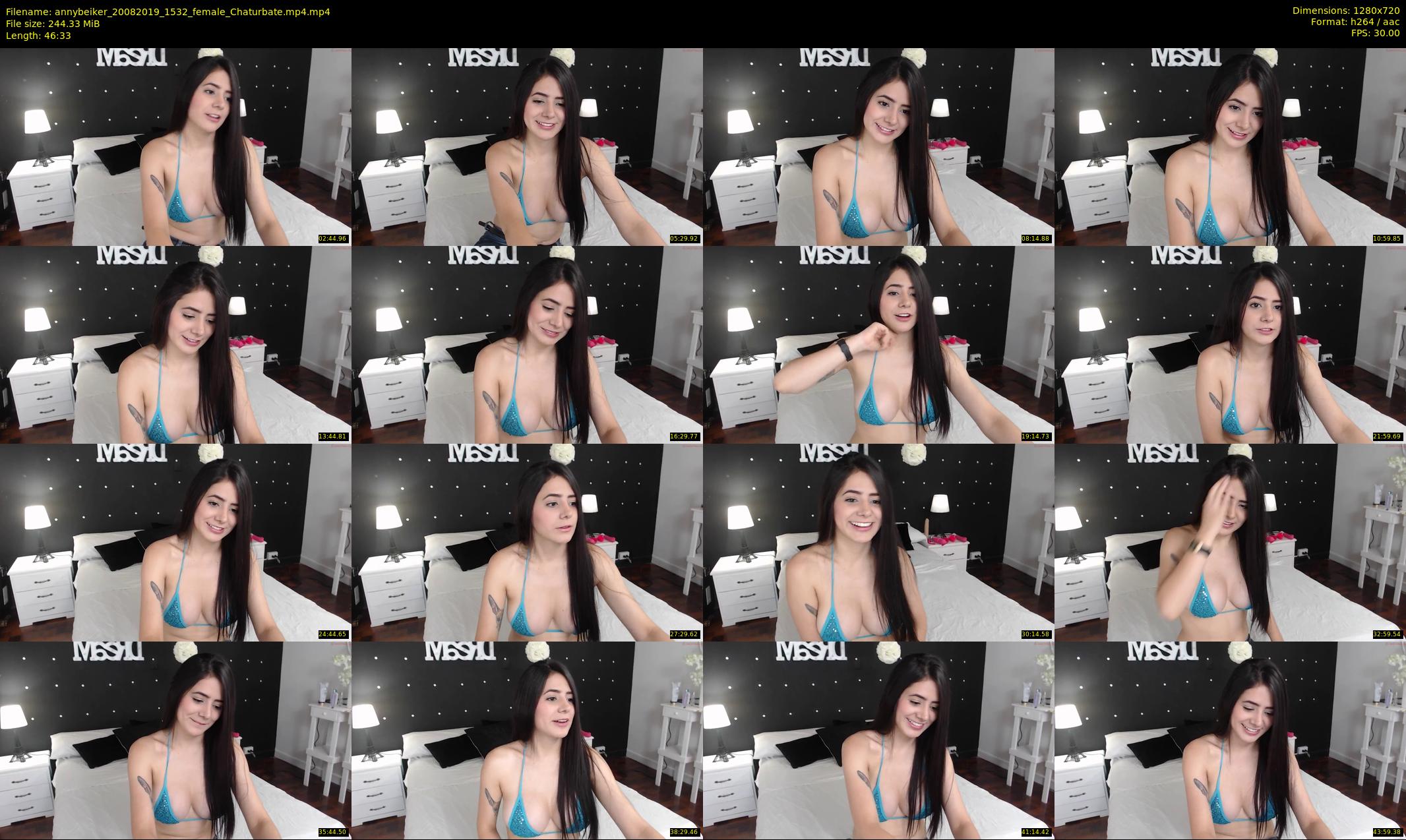 annybeiker — 47 minute Chaturbate female cam show recording, 720p, Aug 20, 2019